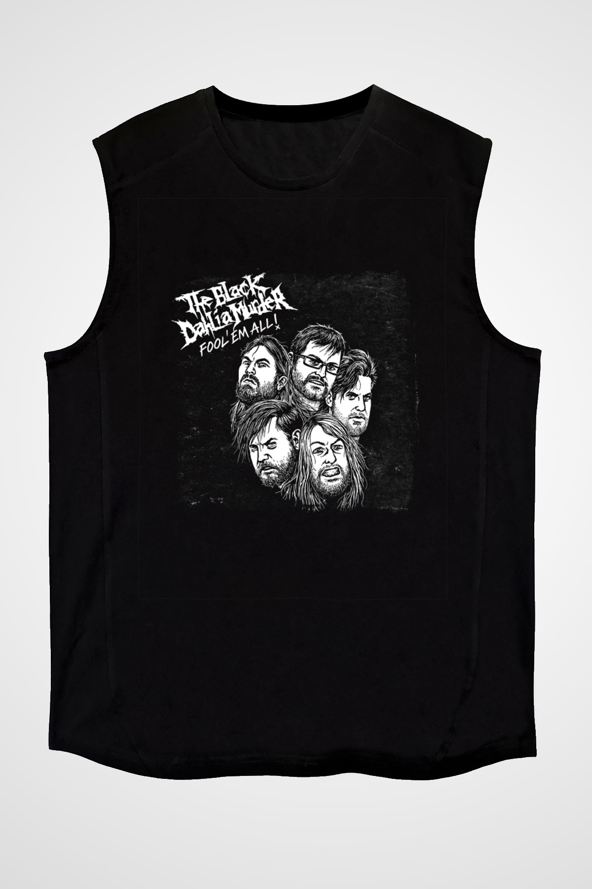 Black Dahlia Murder Baskılı Unisex Siyah Kolsuz Tişört