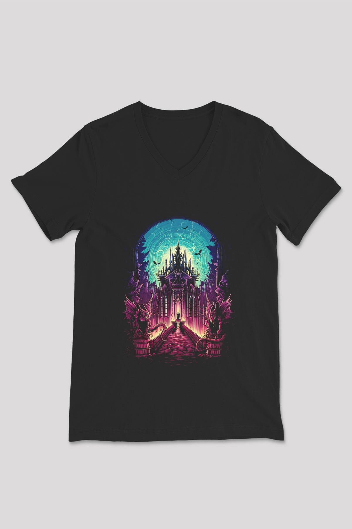 Black Dahlia Murder Siyah Unisex V Yaka Tişört T-Shirt