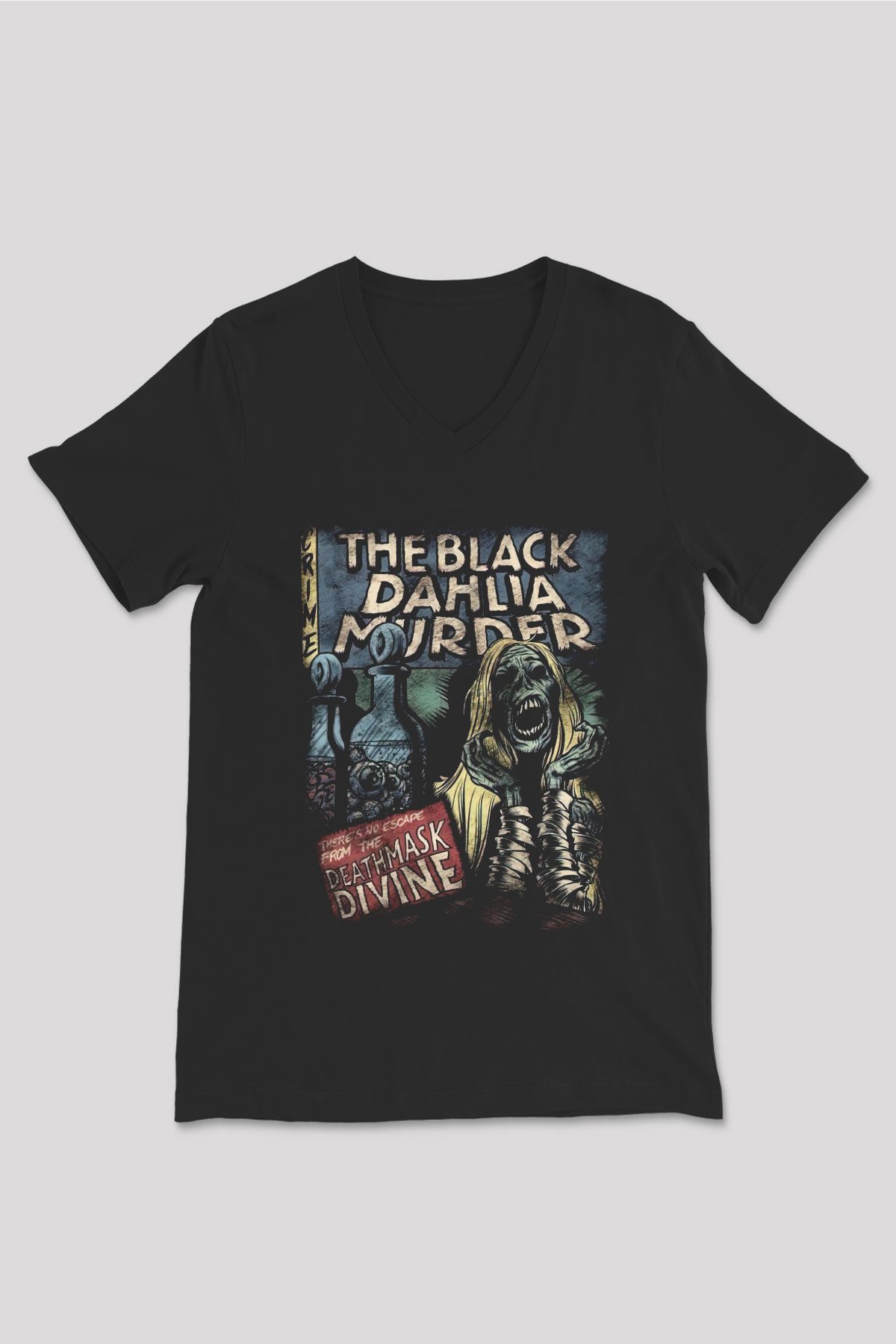 Black Dahlia Murder Siyah Unisex V Yaka Tişört