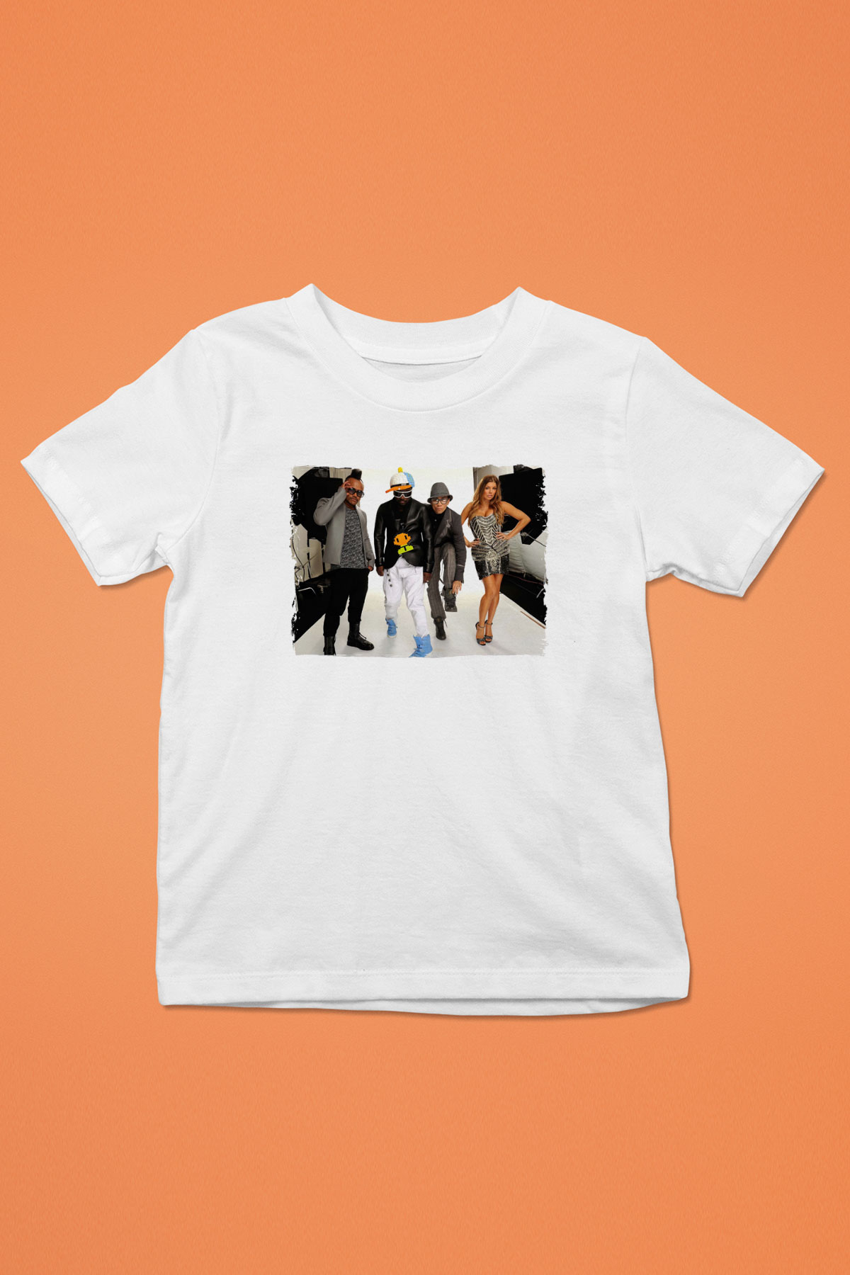 Black Eyed Peas Beyaz Unisex Çocuk Tişört
