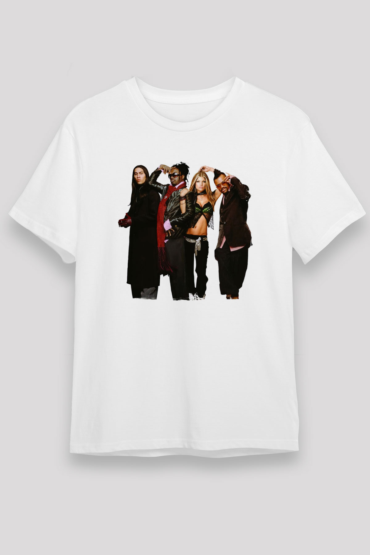 Black Eyed Peas Beyaz Unisex Tişört T-Shirt - TişörtFabrikası