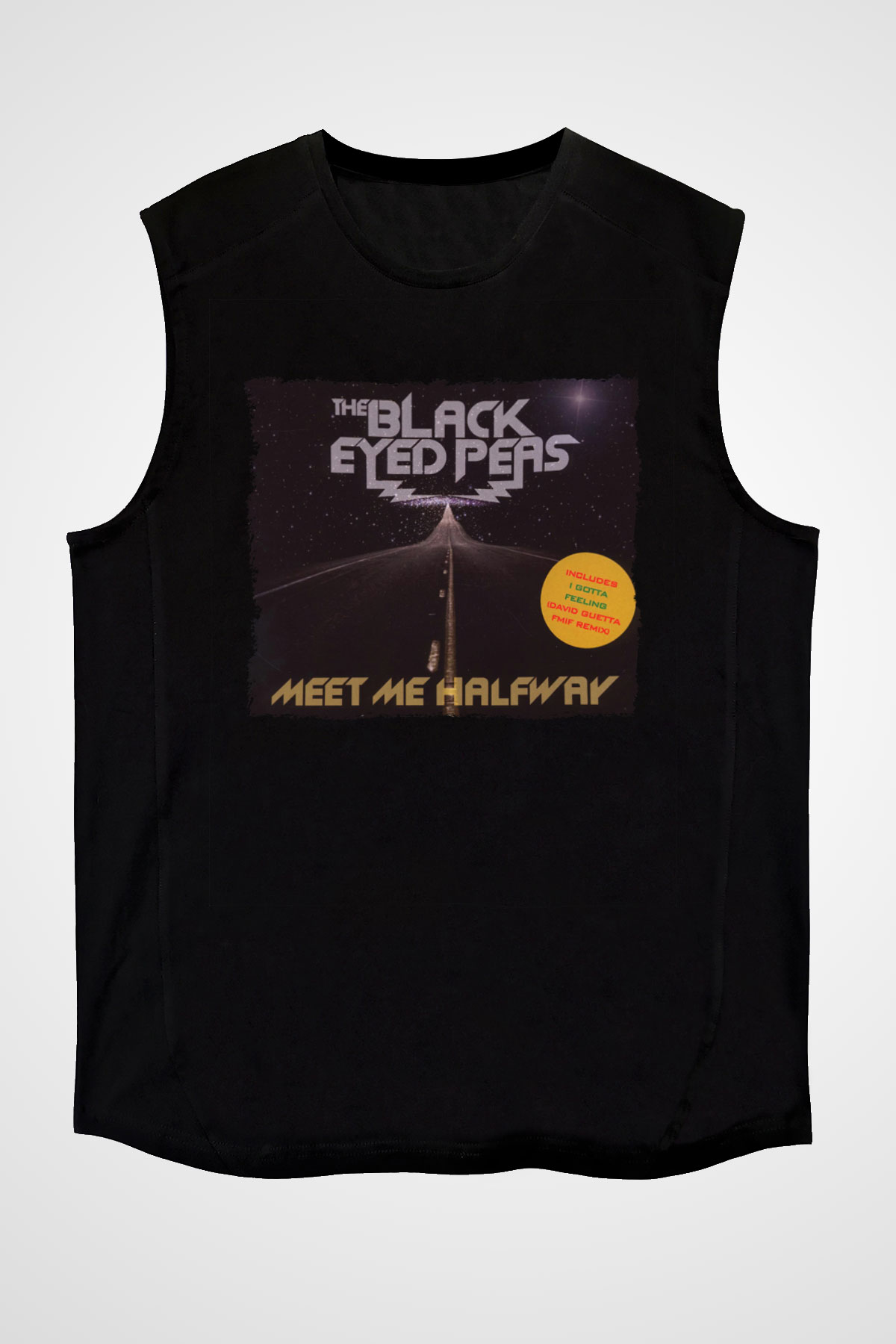 Black Eyed Peas Siyah Unisex Kolsuz Tişört