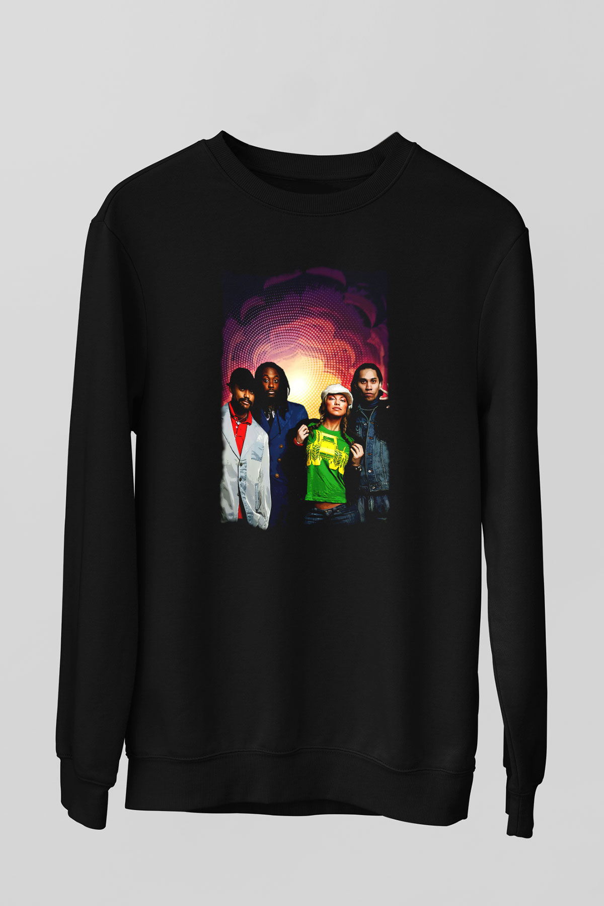 Black Eyed Peas Siyah Unisex Sweatshirt