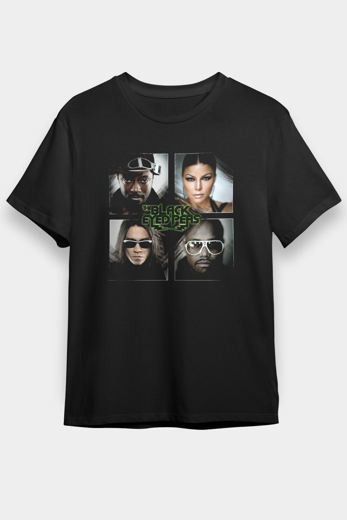 Black Eyed Peas Siyah Unisex Tişört T-Shirt - TişörtFabrikası