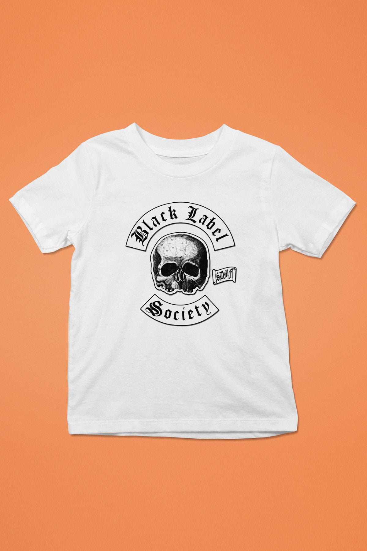 Black Label Society Baskılı Beyaz Unisex Çocuk Tişört