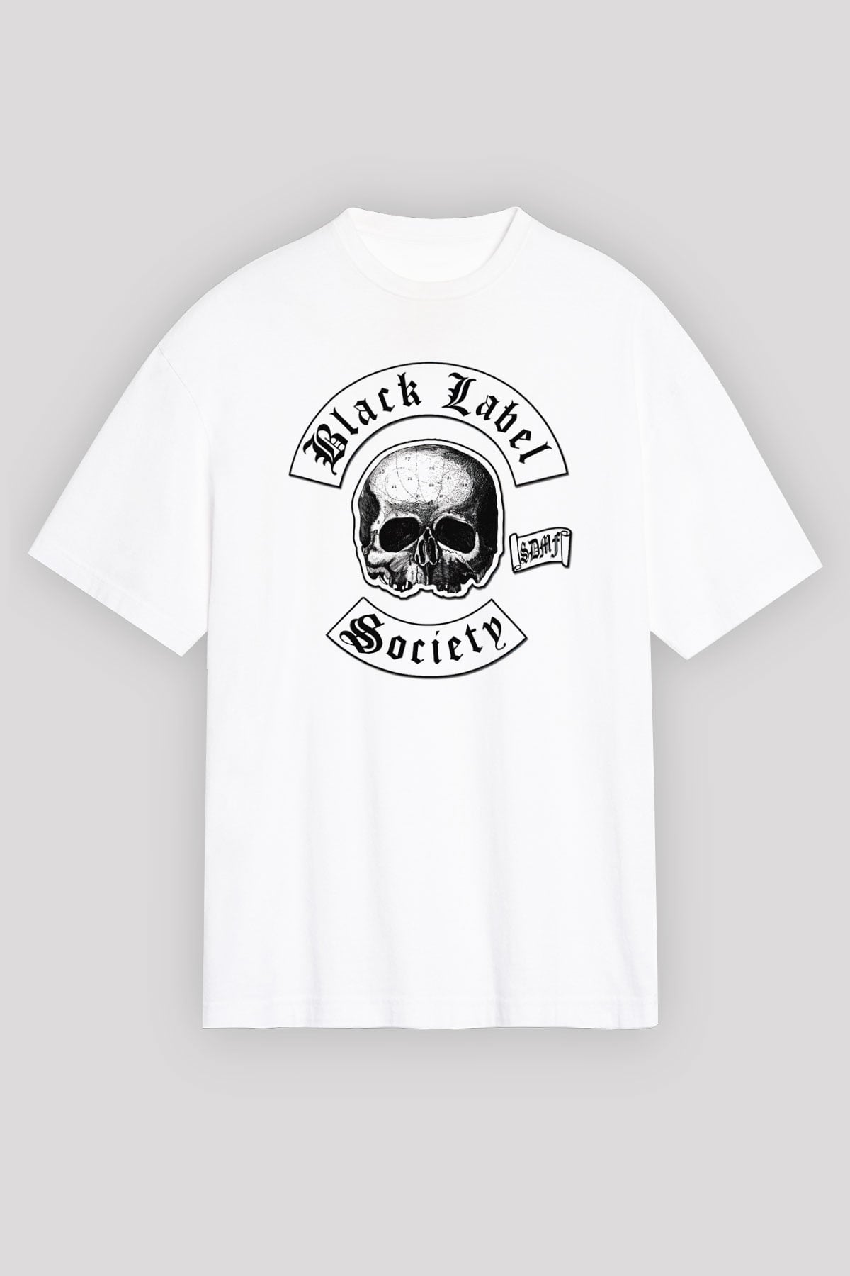Black Label Society Beyaz Unisex Oversize Tişört T-Shirt