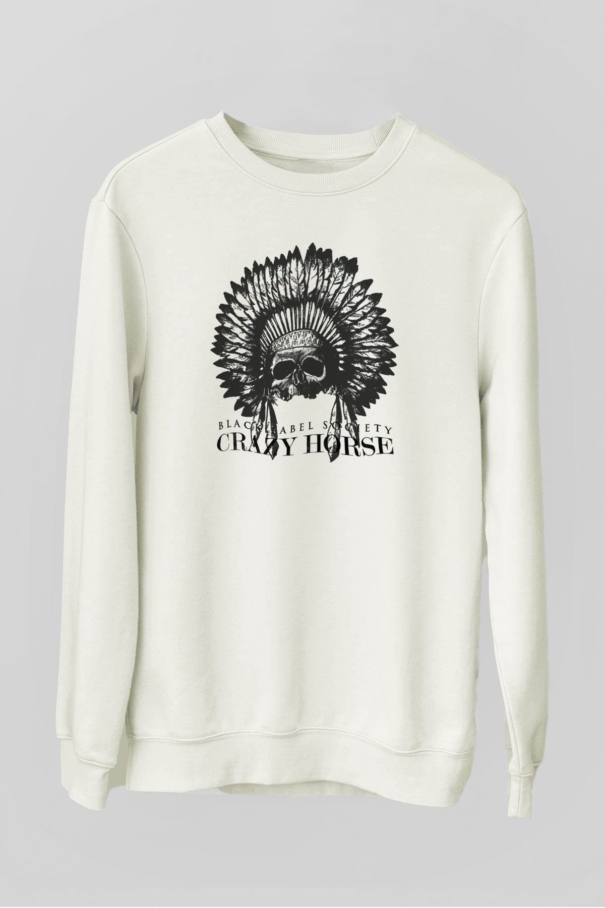 Black Label Society Beyaz Unisex Sweatshirt