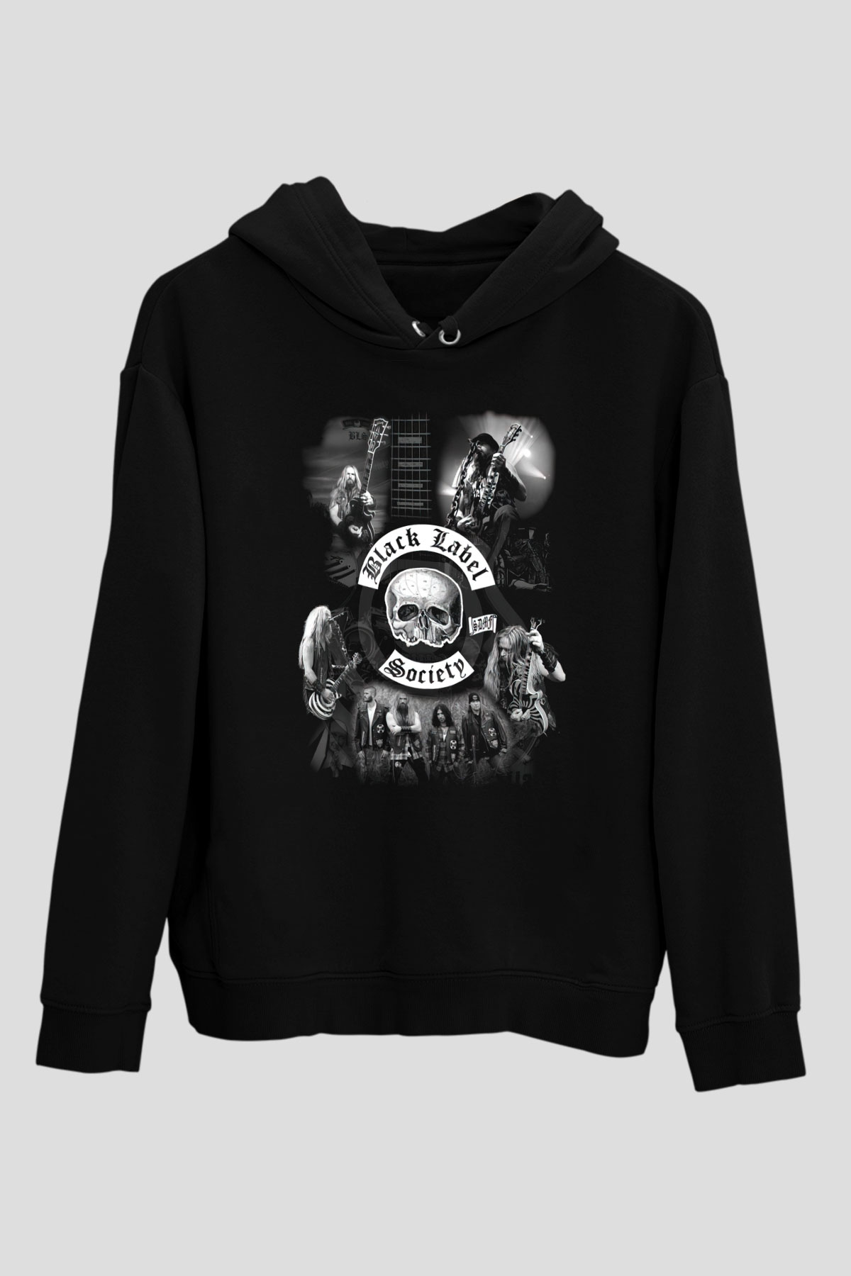 Black Label Society Siyah Unisex Kapüşonlu Sweatshirt