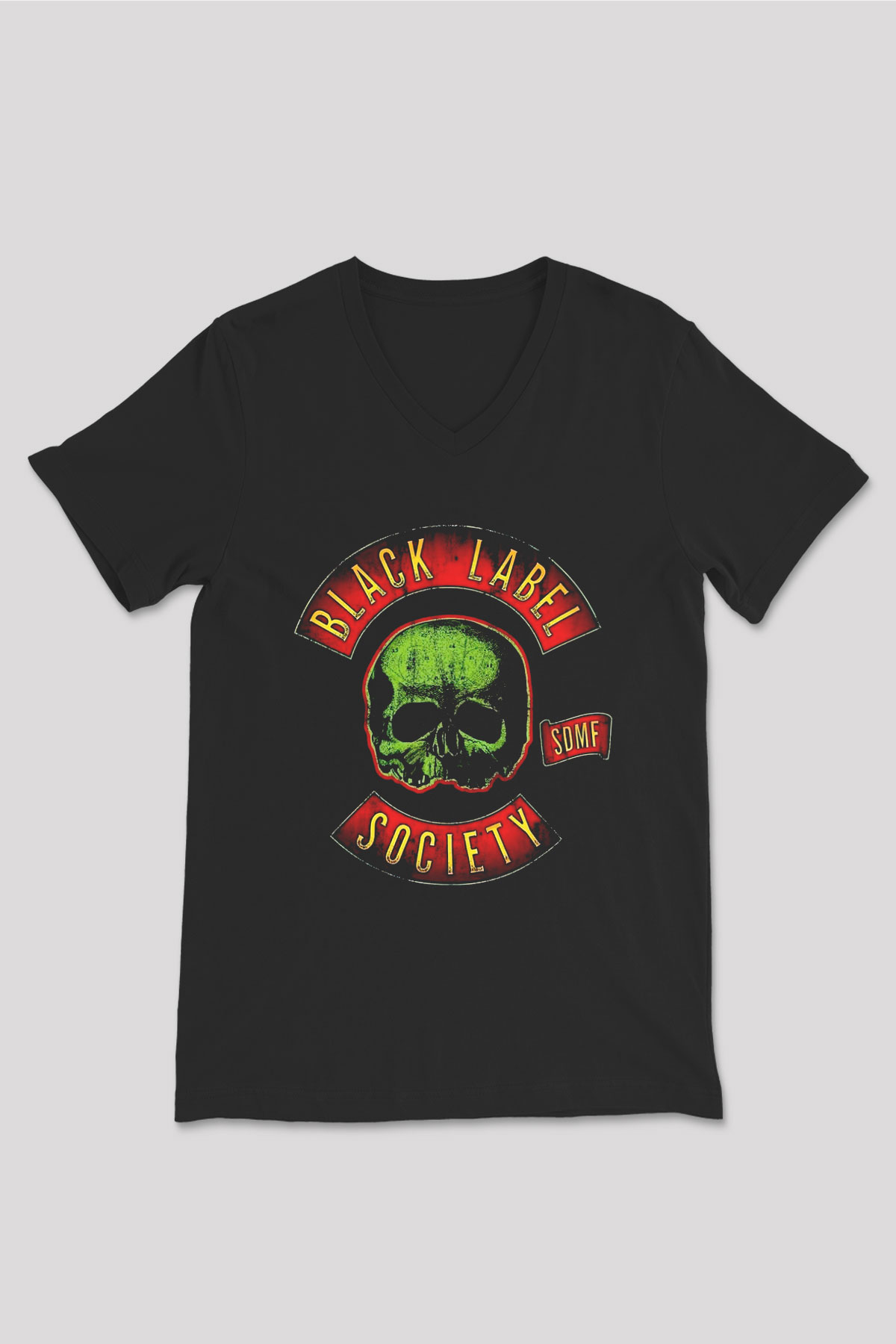 Black Label Society Siyah Unisex V Yaka Tişört