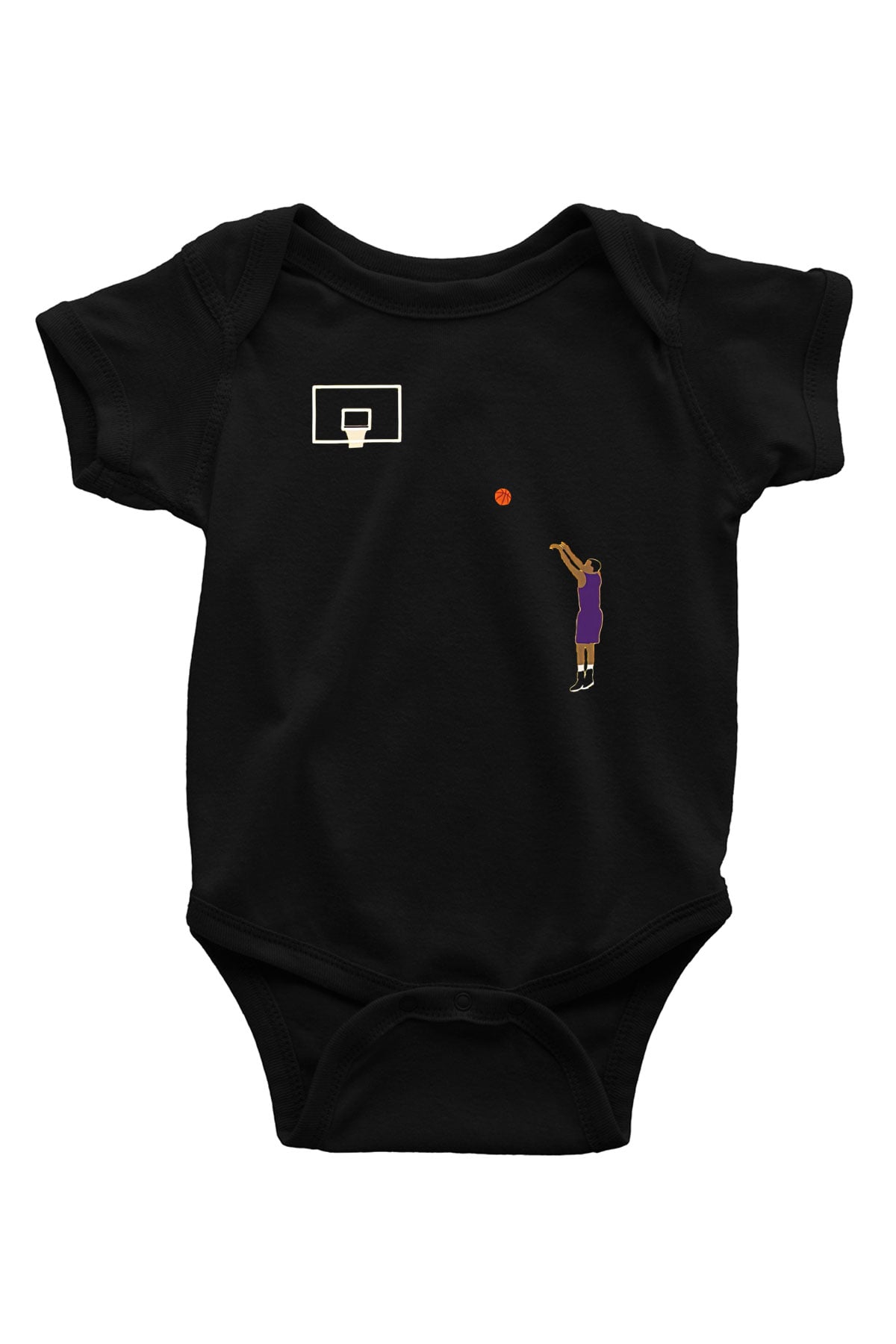 Black Mamba Baskılı Unisex Siyah Bebek Body - Zıbın
