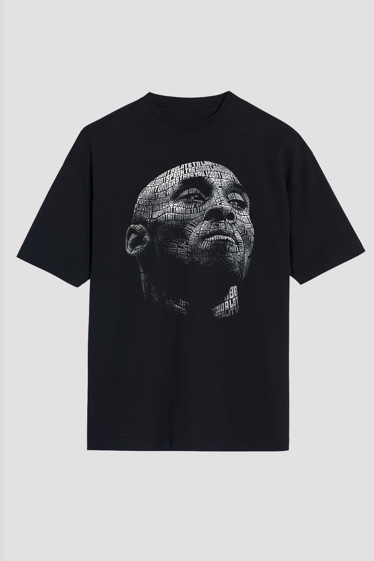 Black Mamba Baskılı Unisex Siyah Oversize Tişört - Tshirt