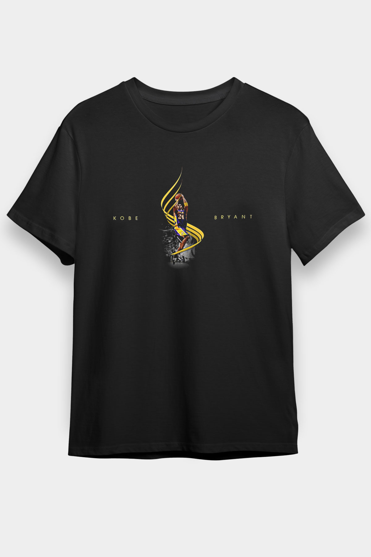 Black Mamba Baskılı Unisex Siyah Tişört - Tshirt
