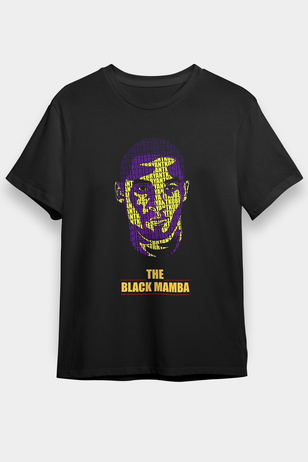 Black Mamba Baskılı Unisex Siyah Tişört - Tshirt
