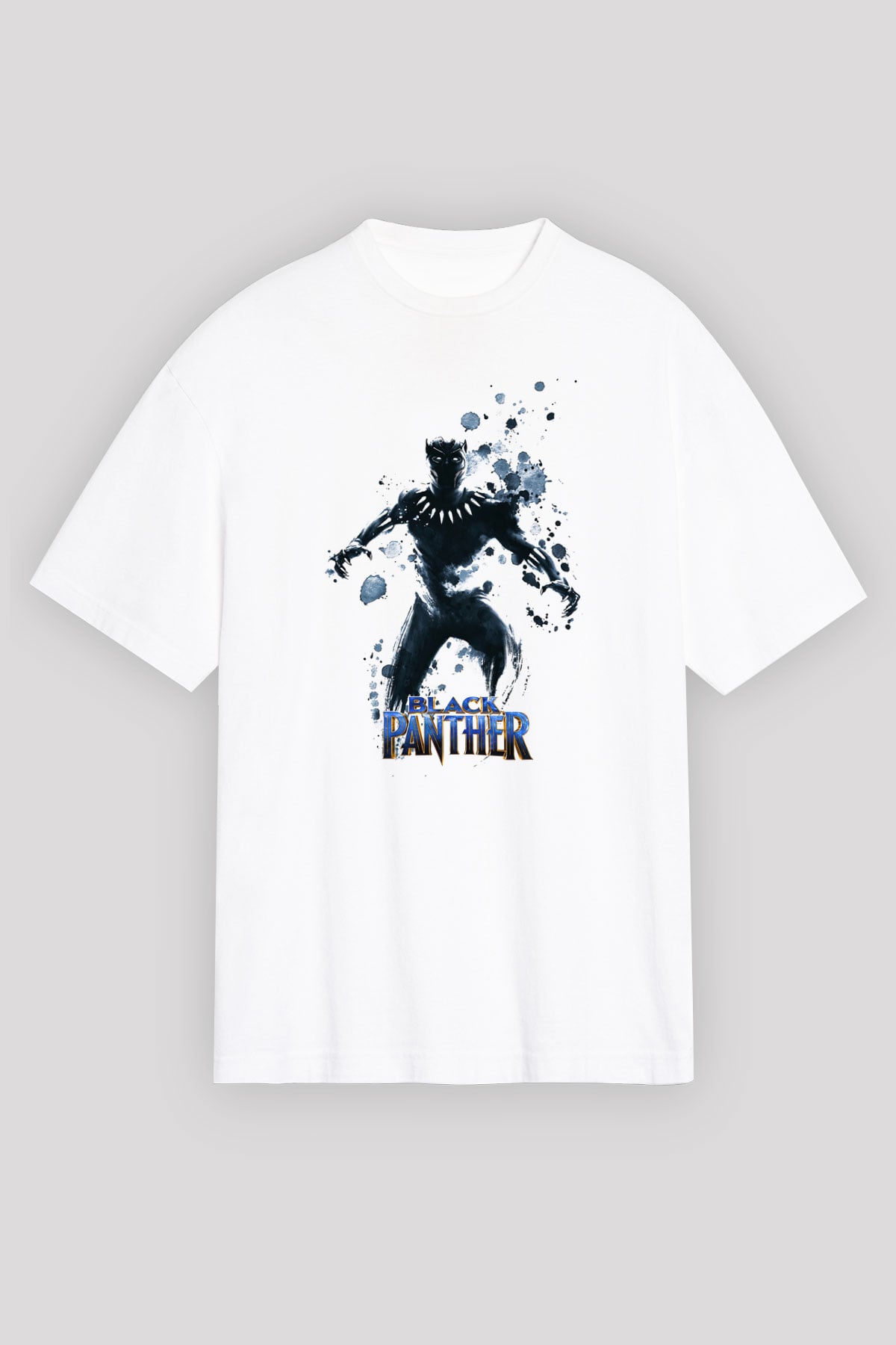 Black Panther Beyaz Unisex Tişört T-Shirt