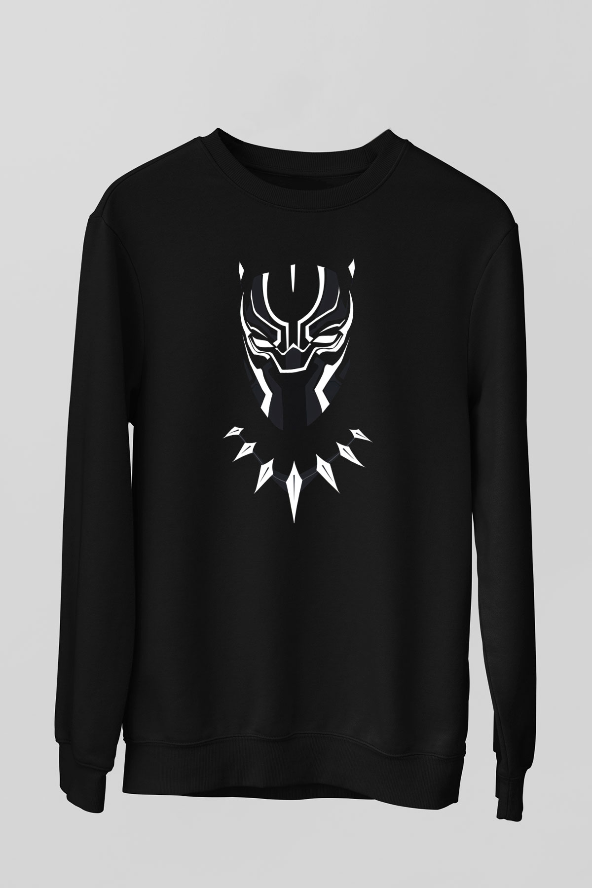 Black Panther Siyah Unisex Sweatshirt