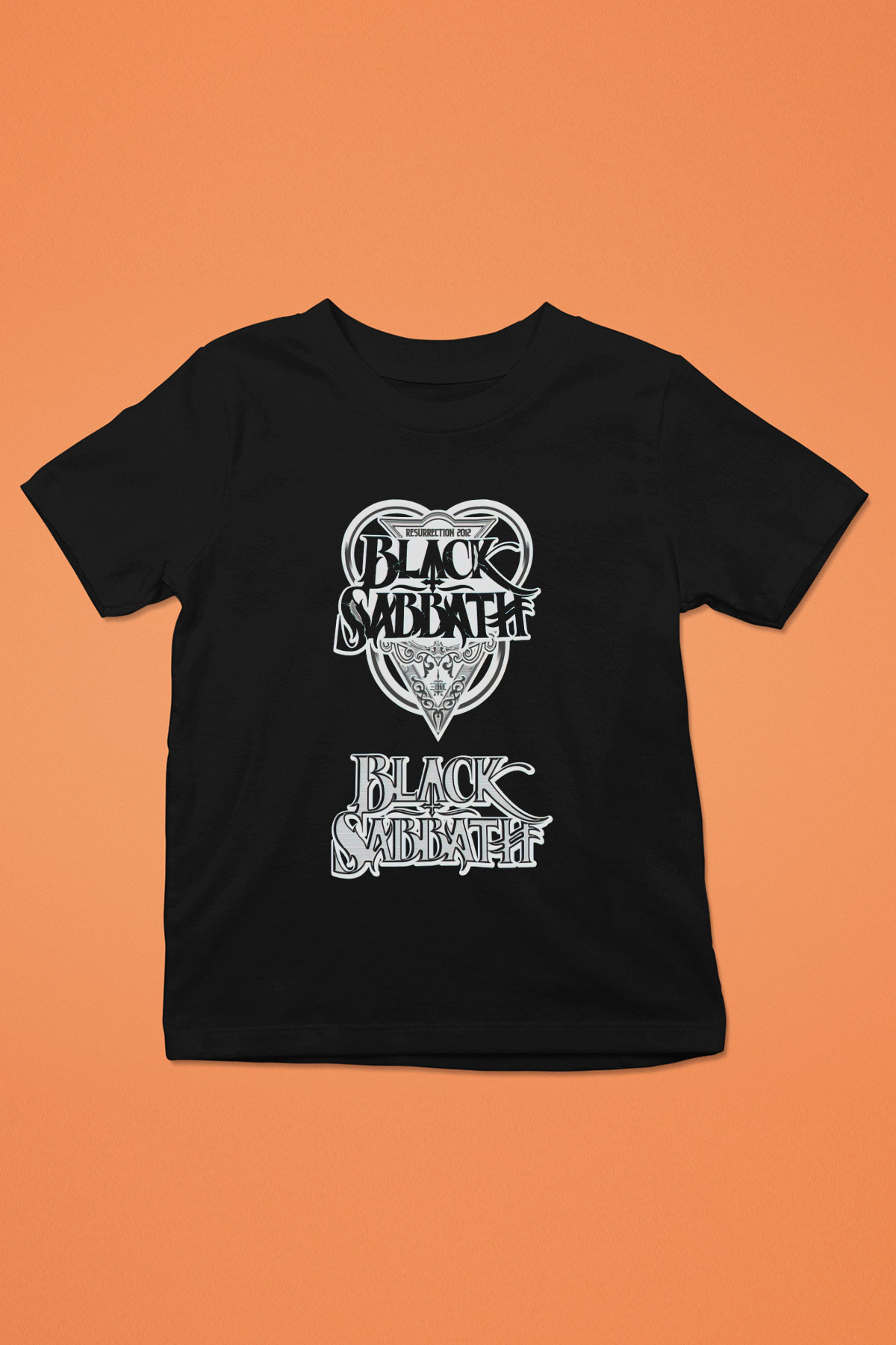 Black Sabbath Baskılı Siyah Unisex Çocuk Tişört