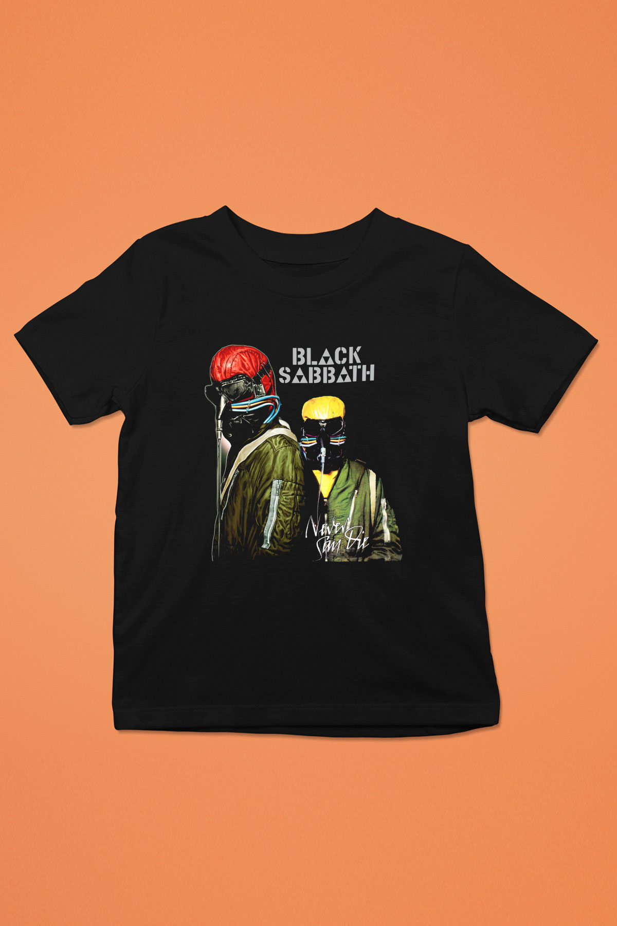 Black Sabbath Baskılı Siyah Unisex Çocuk Tişört