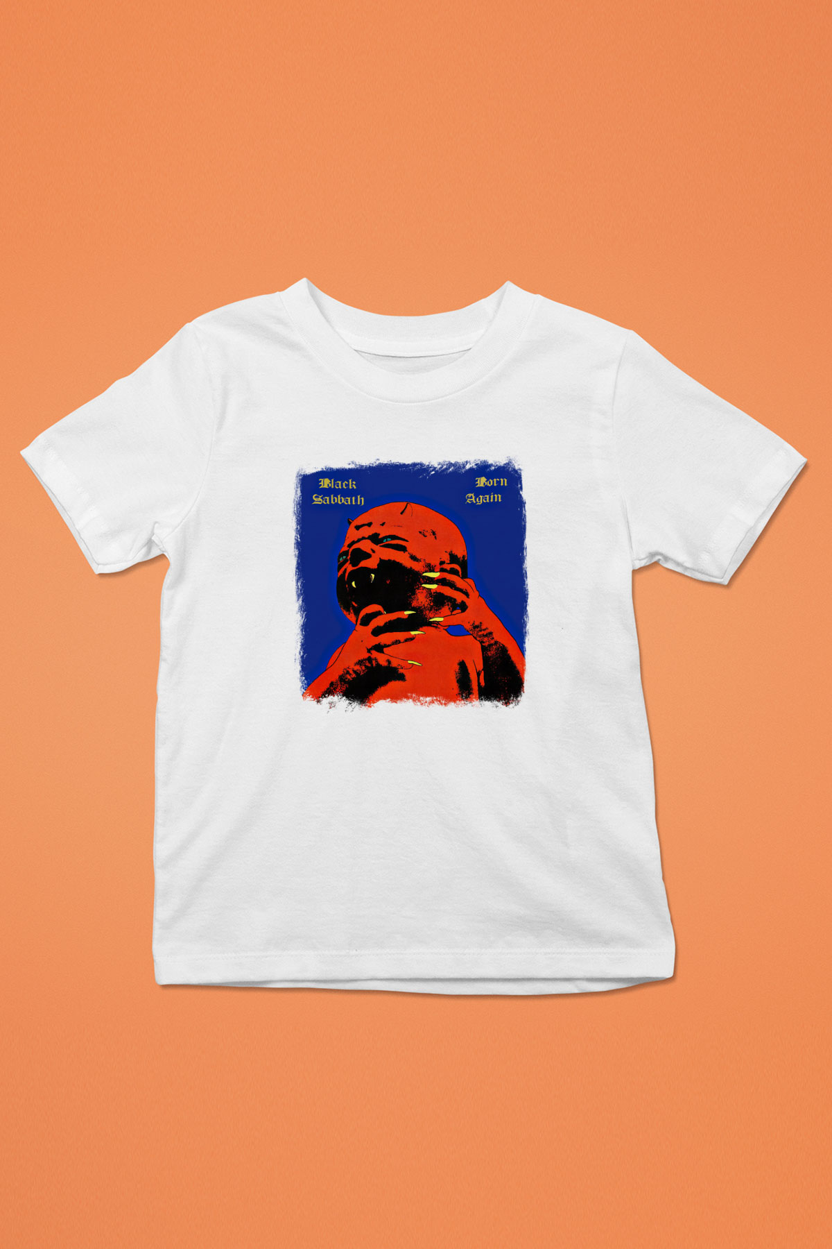 Black Sabbath Baskılı Unisex Beyaz Çocuk Tişört