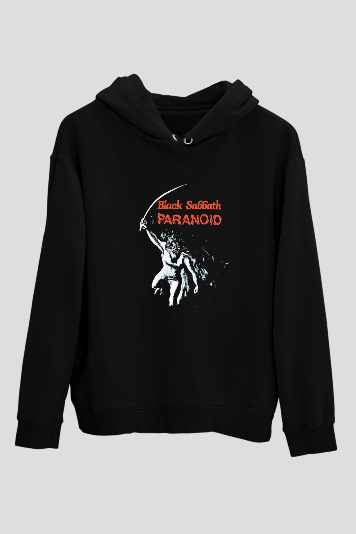 Black Sabbath Baskılı Unisex Siyah Hoodie