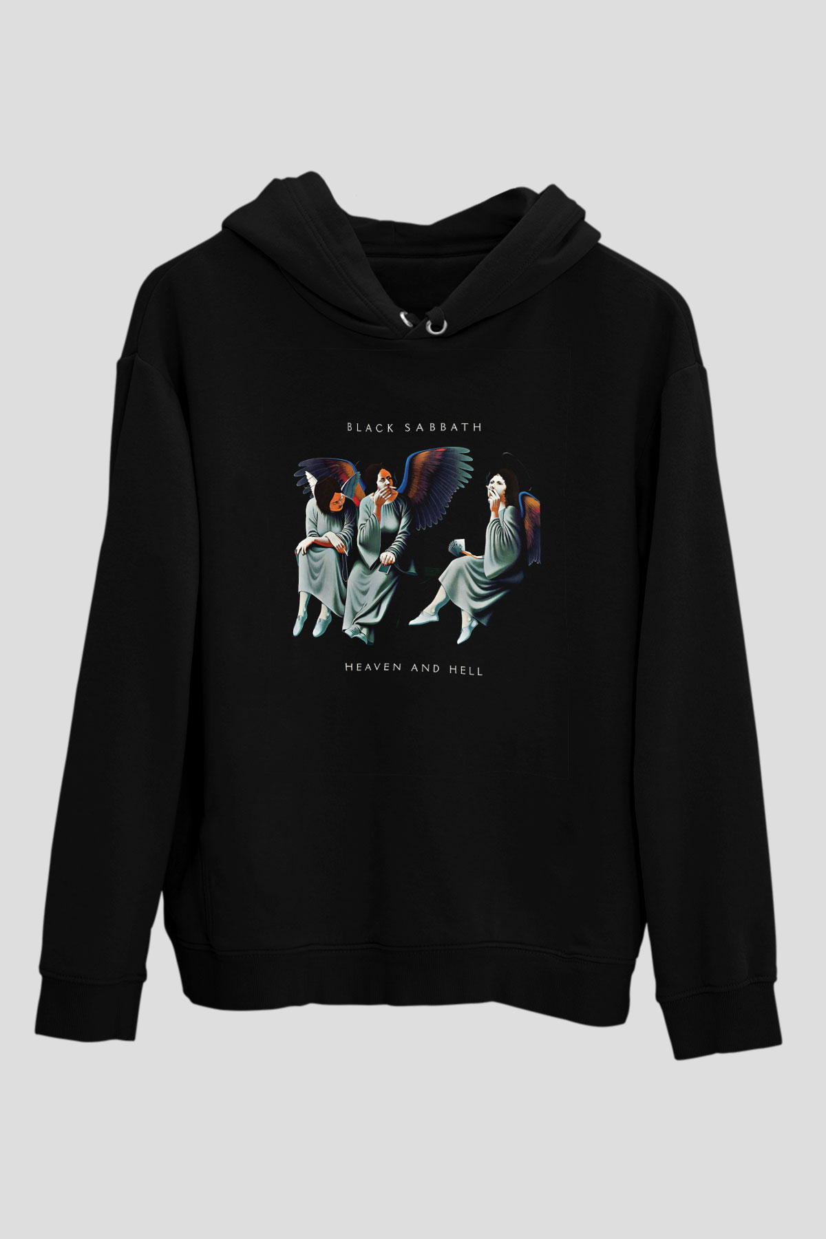 Black Sabbath Baskılı Unisex Siyah Hoodie