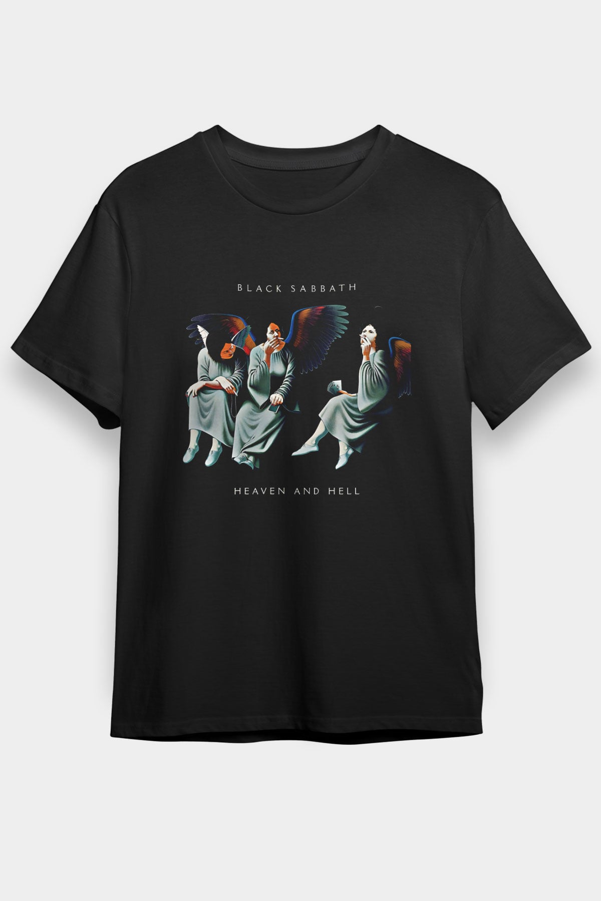 Black Sabbath Baskılı Unisex Siyah Tişört