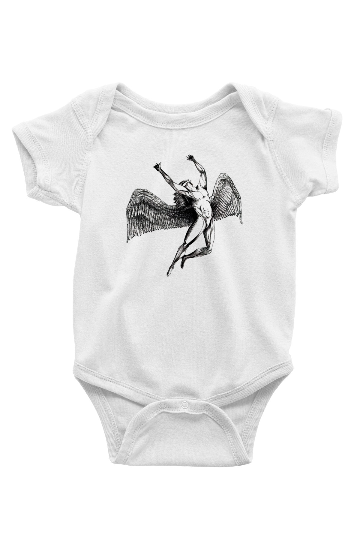 Black Sabbath Beyaz Bebek Body - Zıbın
