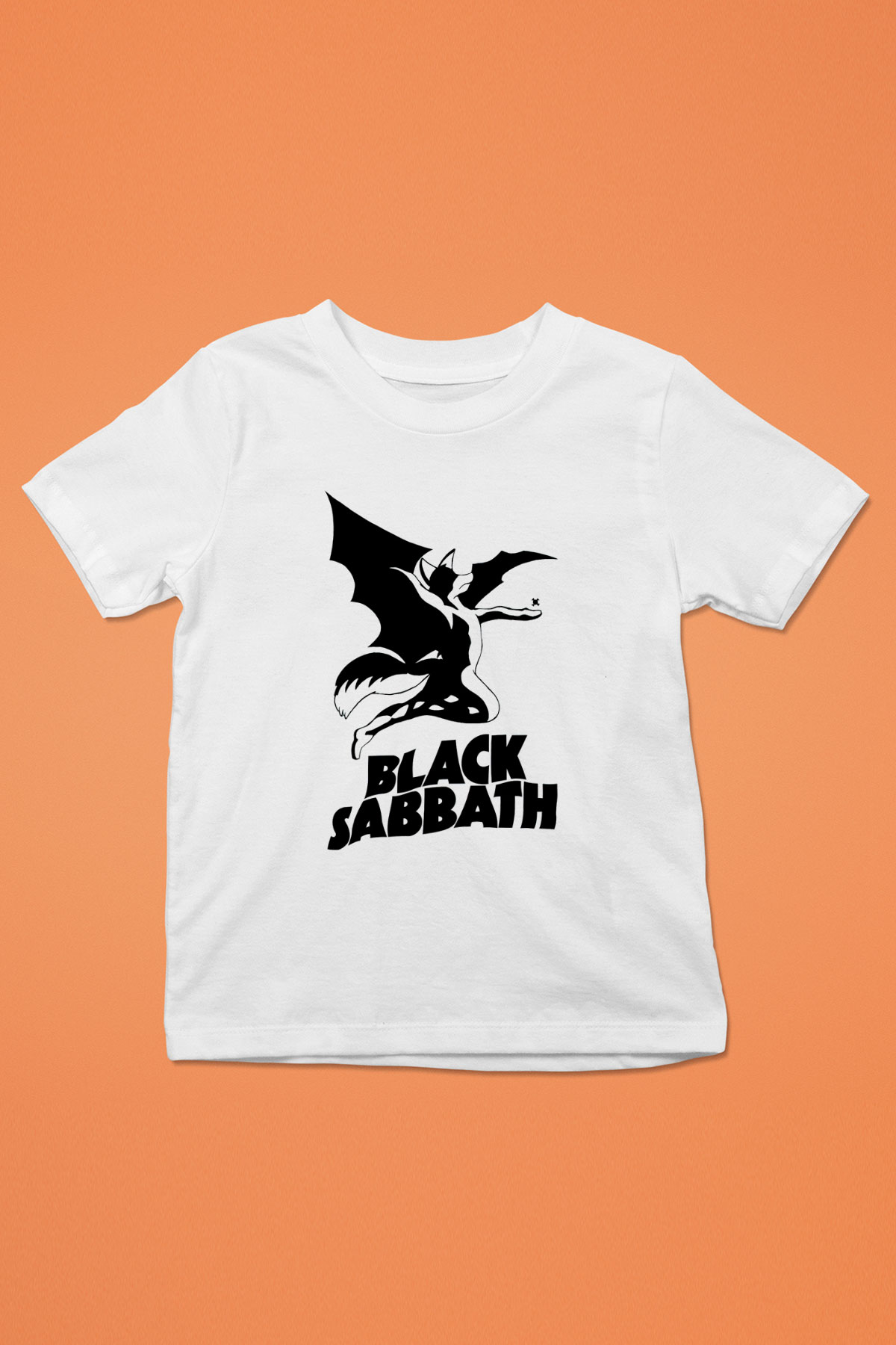 Black Sabbath Beyaz Unisex Çocuk Tişört