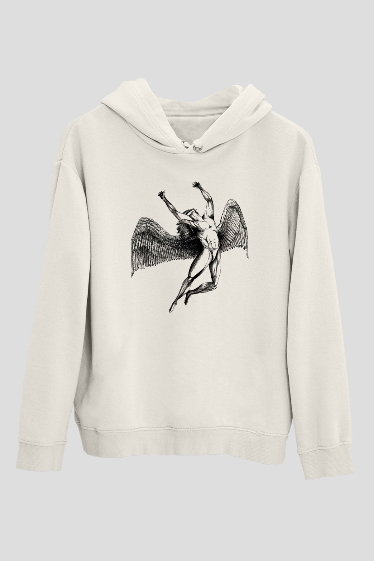 Black Sabbath Beyaz Unisex Kapüşonlu Sweatshirt