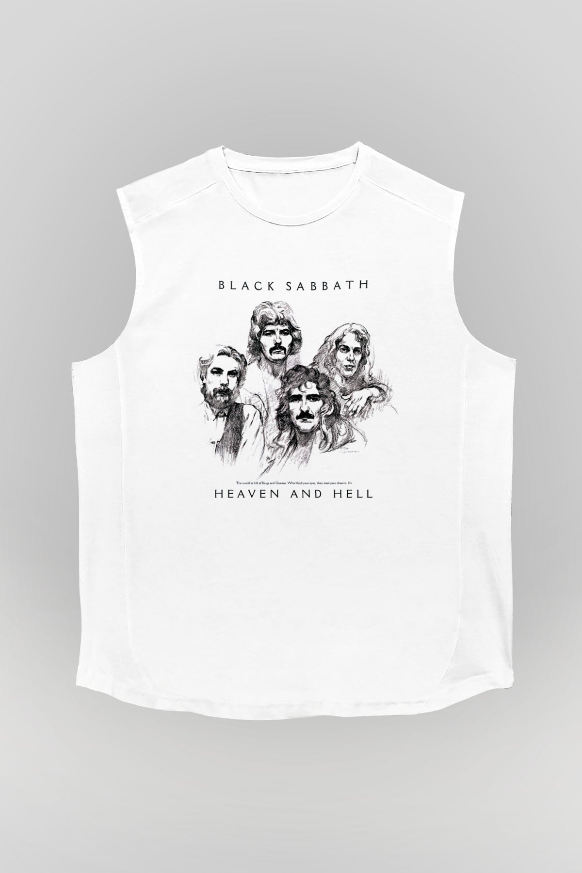 Black Sabbath Beyaz Unisex Kolsuz Tişört
