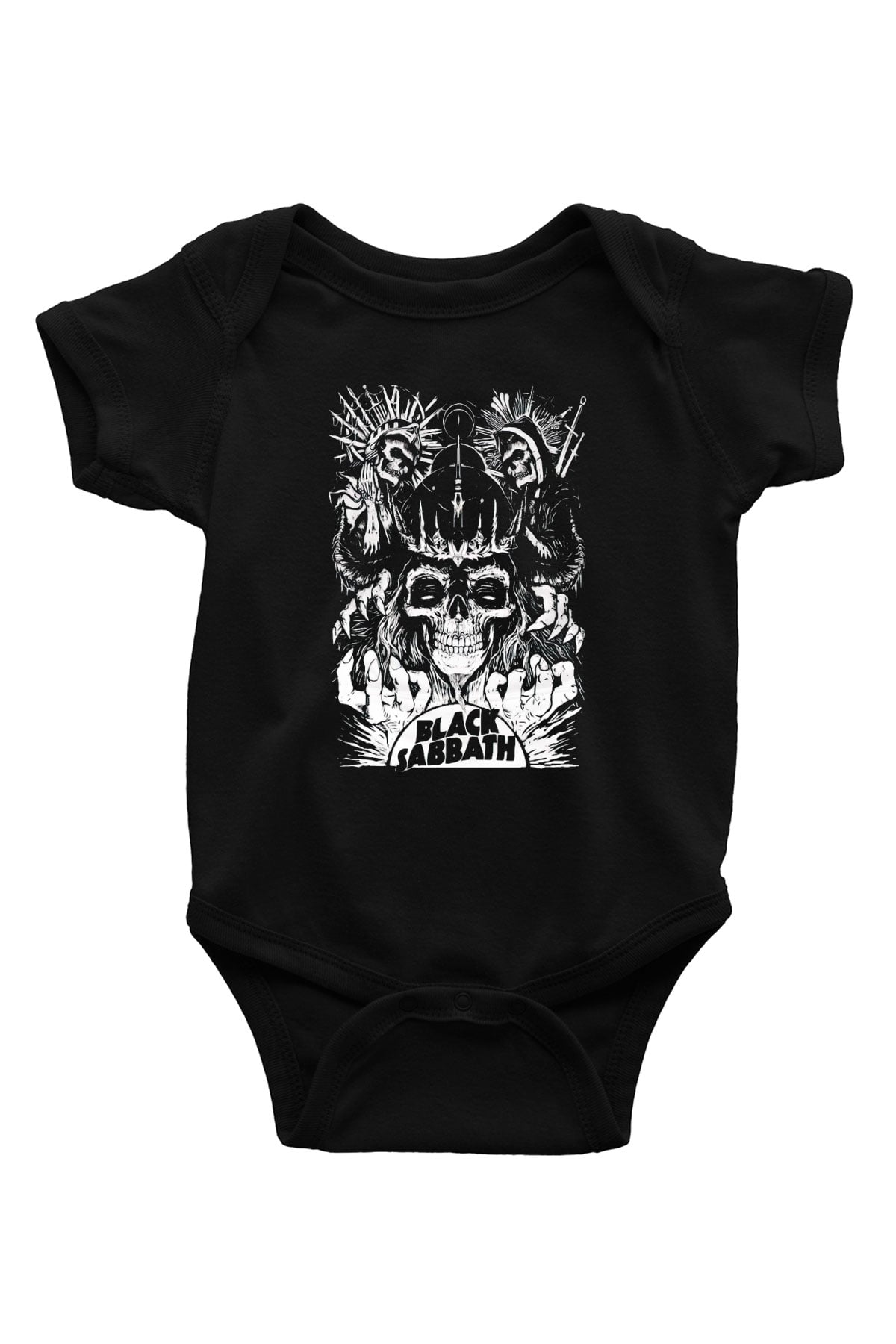 Black Sabbath Siyah Bebek Body - Zıbın