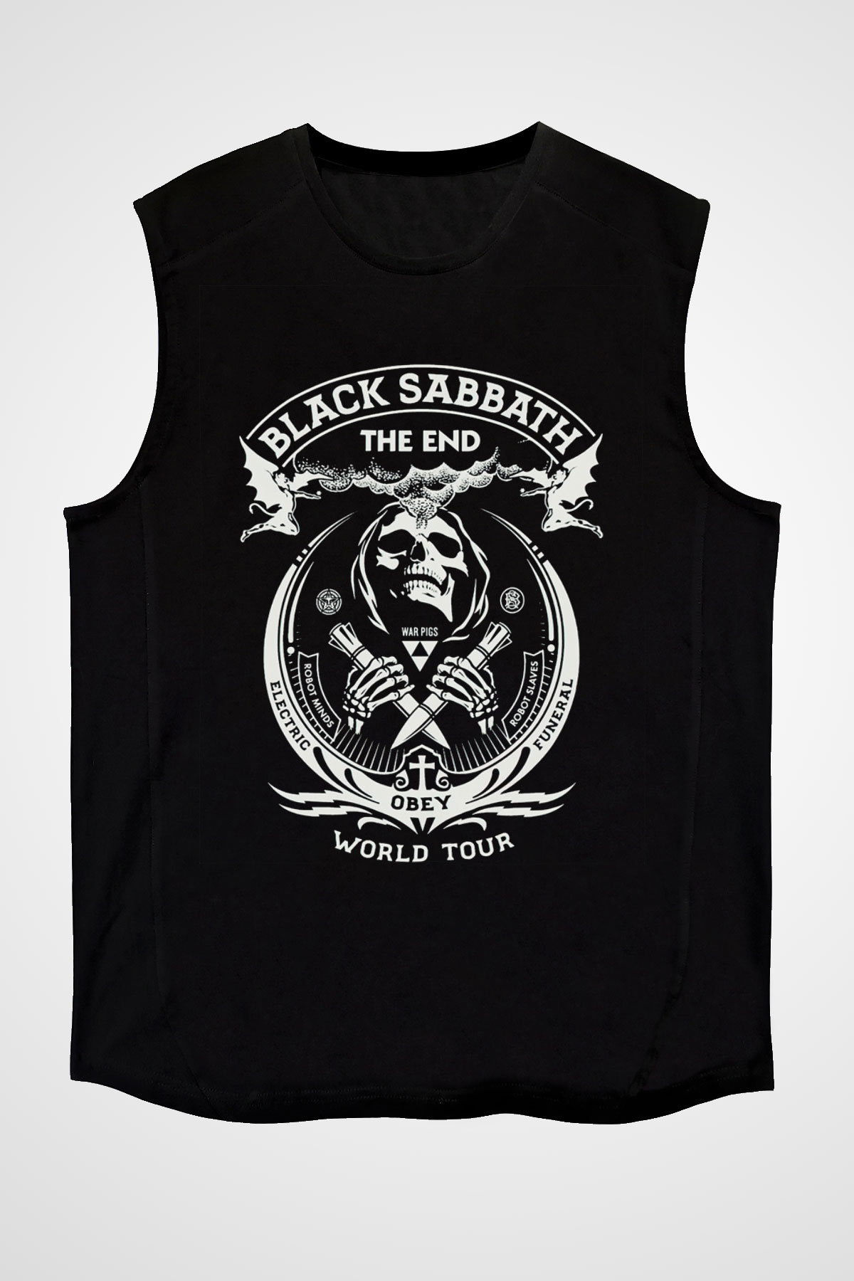 Black Sabbath Siyah Unisex Kolsuz Tişört