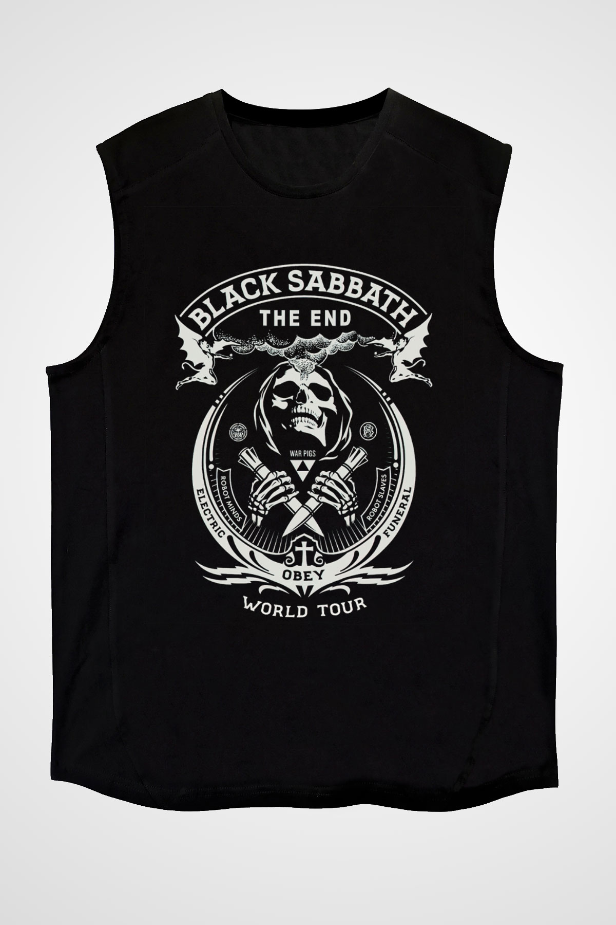 Black Sabbath Siyah Unisex Kolsuz Tişört