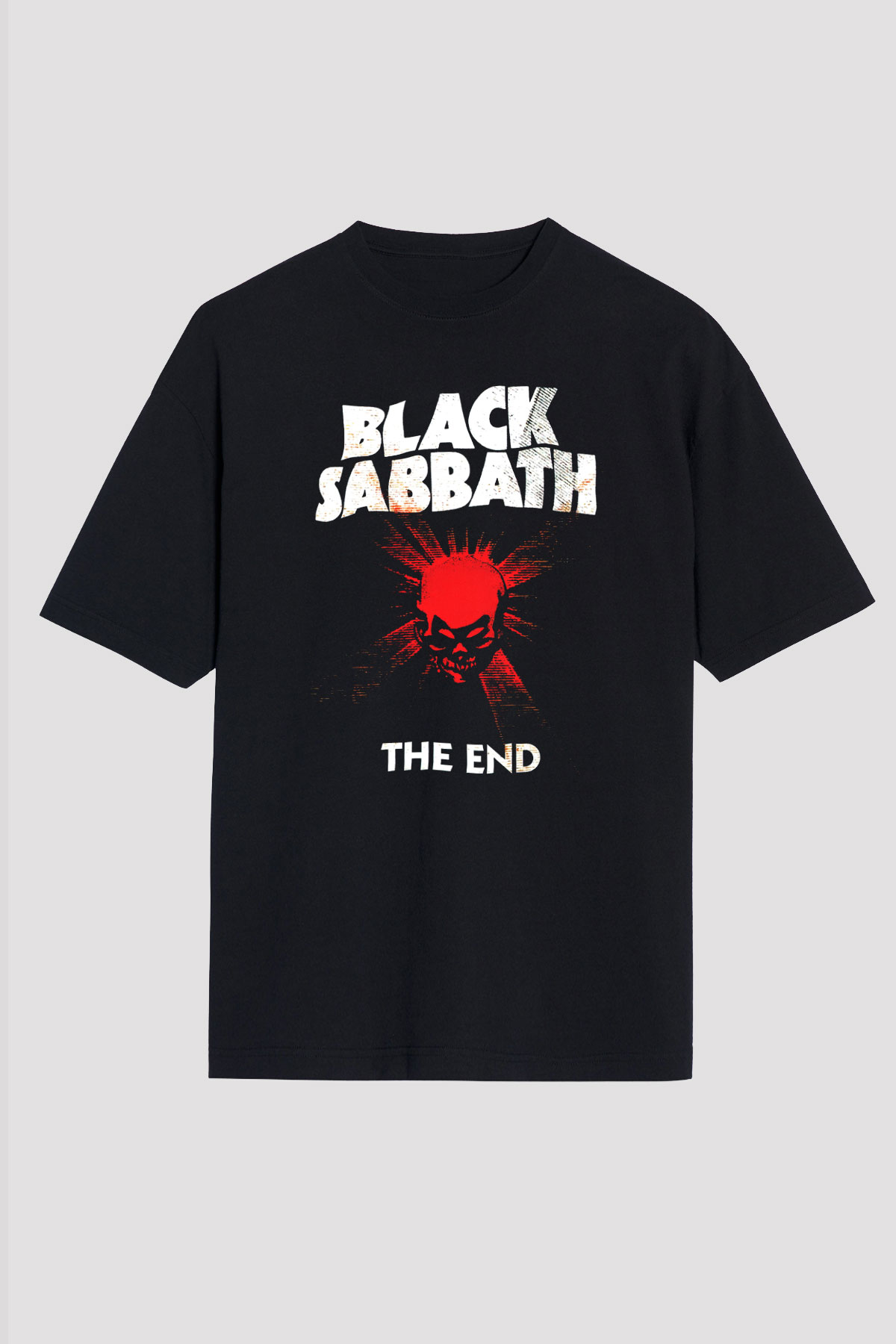Black Sabbath Siyah Unisex Oversize Tişört T-Shirt