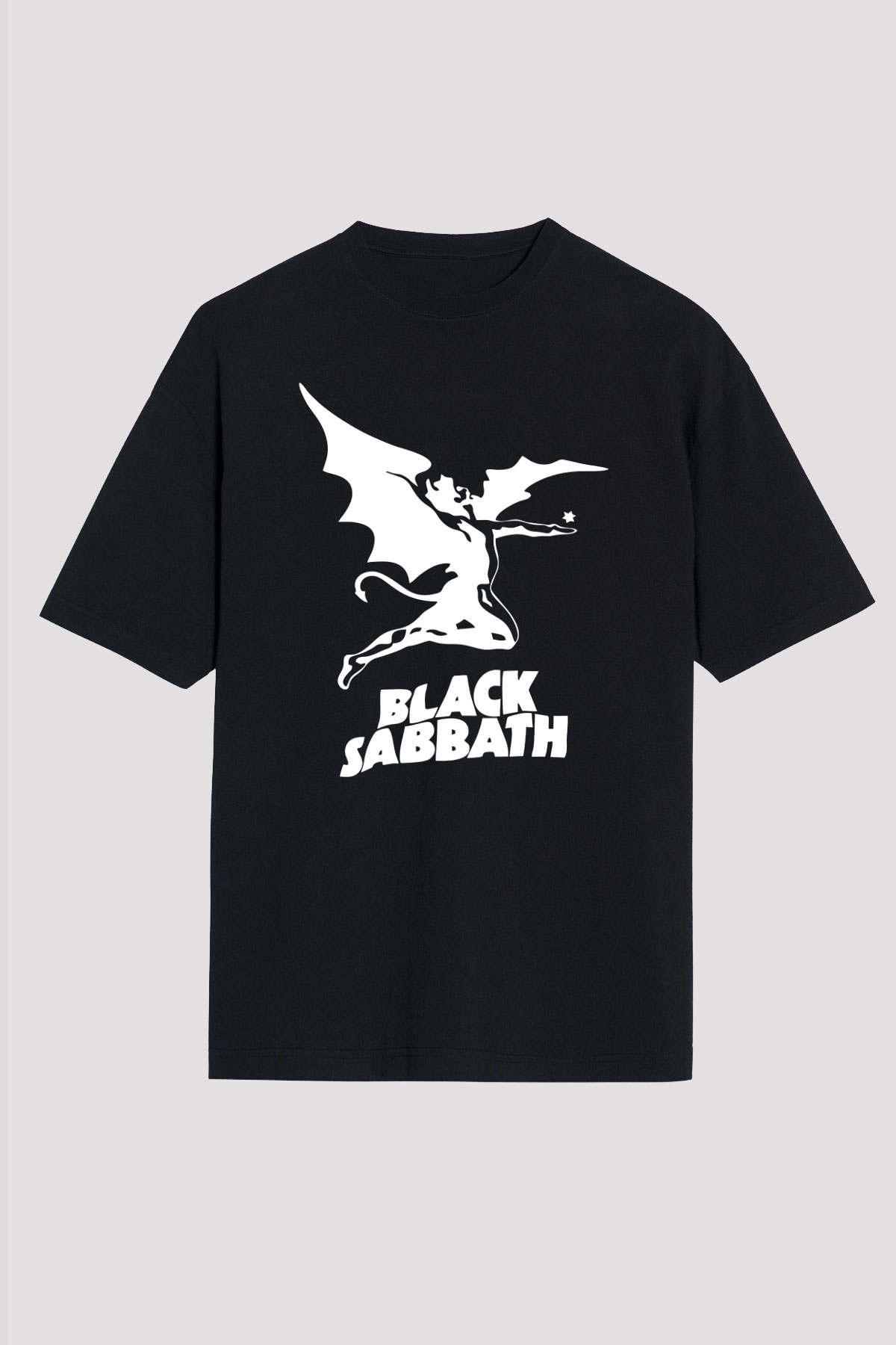 Black Sabbath Siyah Unisex Oversize Tişört T-Shirt