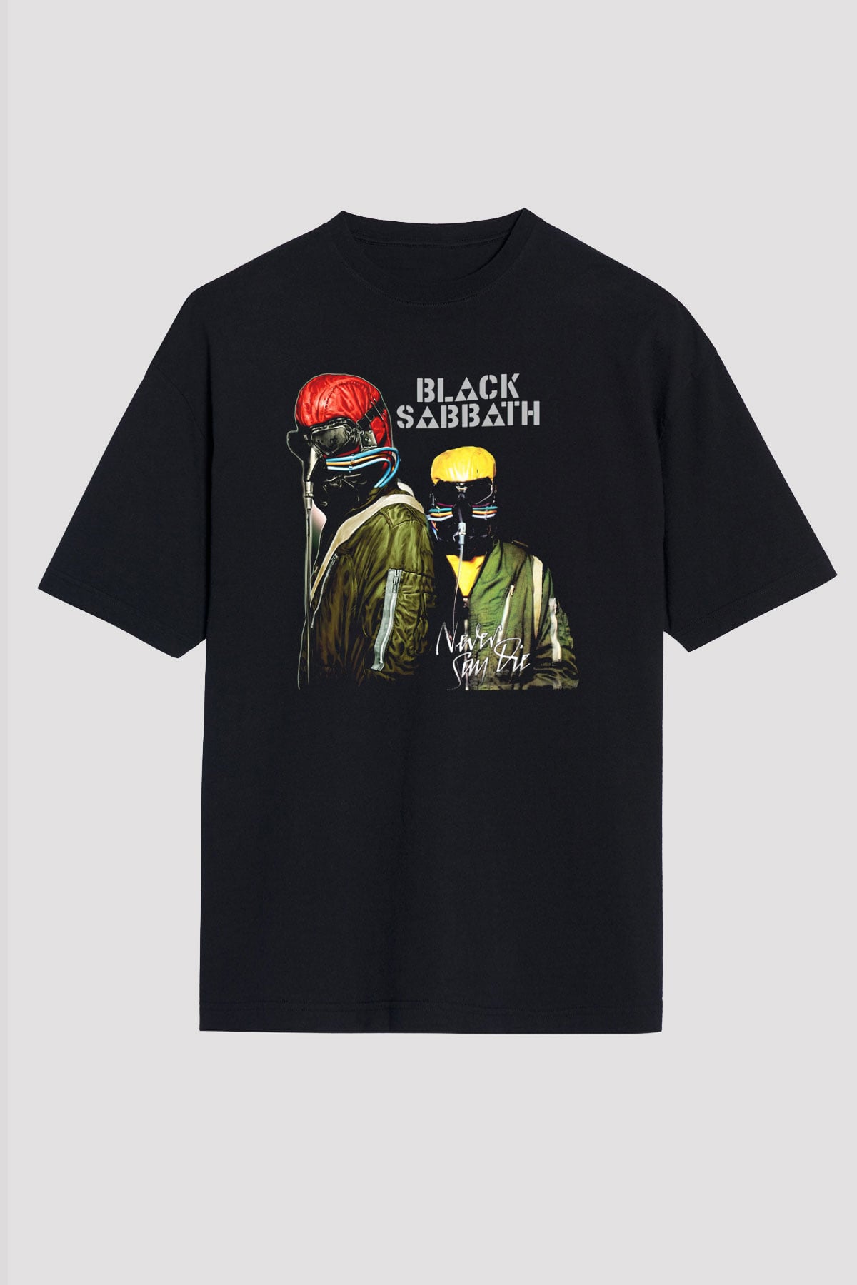 Black Sabbath Siyah Unisex Oversize Tişört T-Shirt