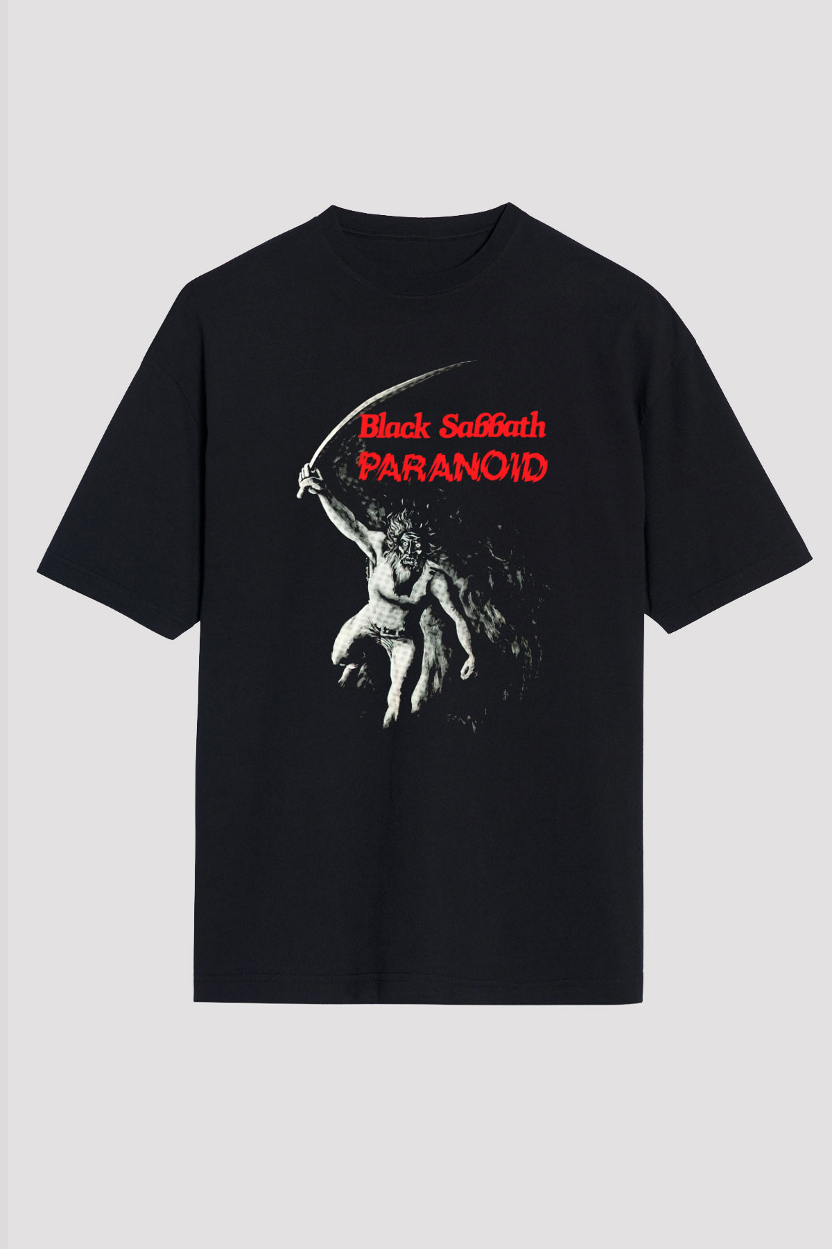 Black Sabbath Siyah Unisex Oversize Tişört T-Shirt