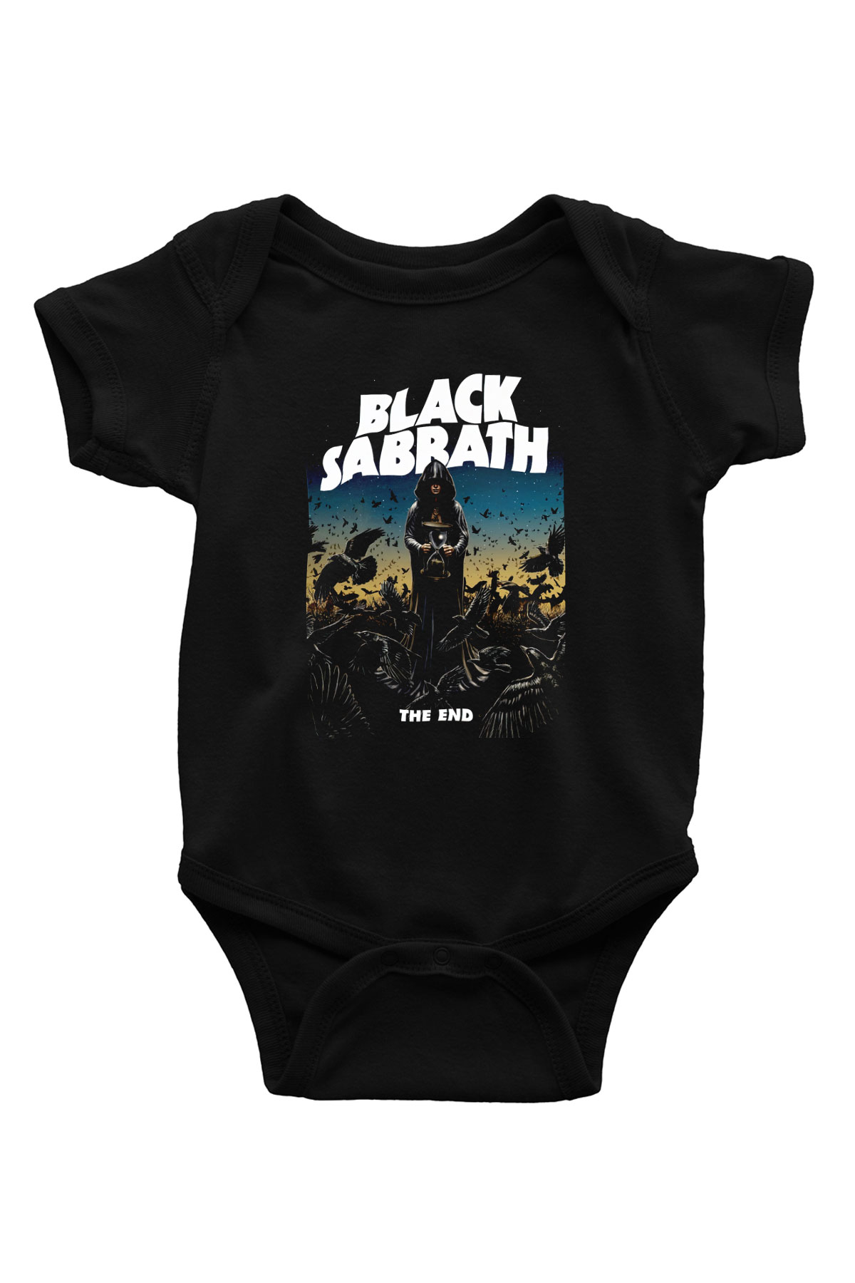 Black Sabbath The End Beyaz Bebek Body - Zıbın