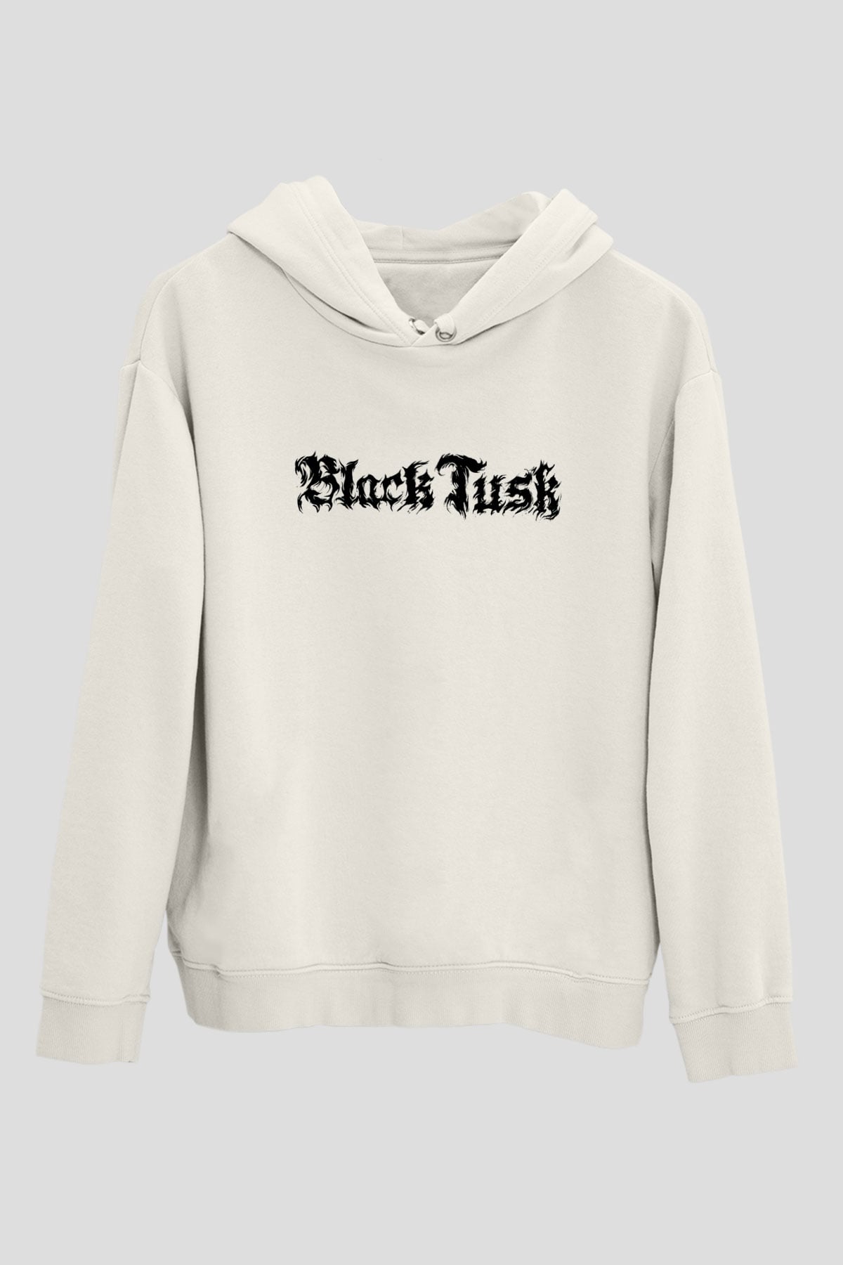 Black Tusk Beyaz Unisex Kapüşonlu Sweatshirt
