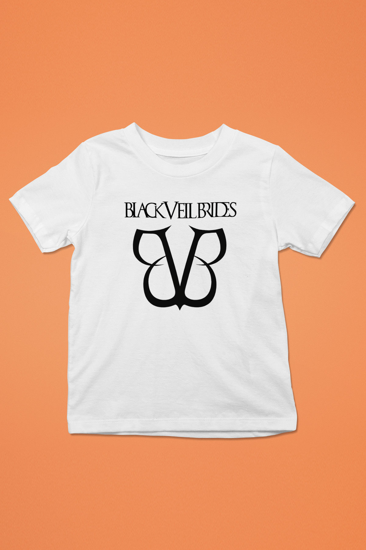 Black Veil Brides Baskılı Beyaz Unisex Çocuk Tişört
