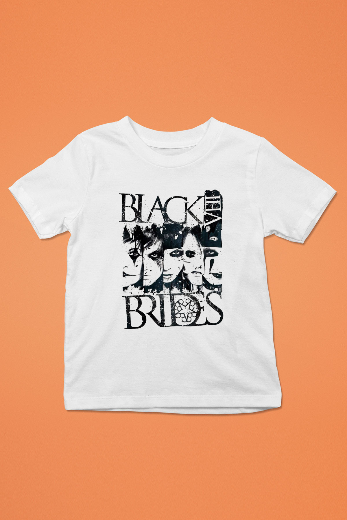 Black Veil Brides Baskılı Beyaz Unisex Çocuk Tişört