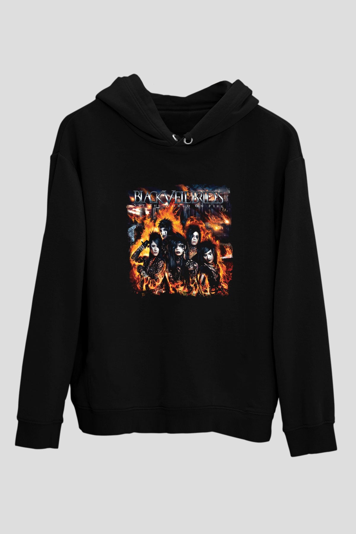 Black Veil Brides Baskılı Unisex Siyah Hoodie