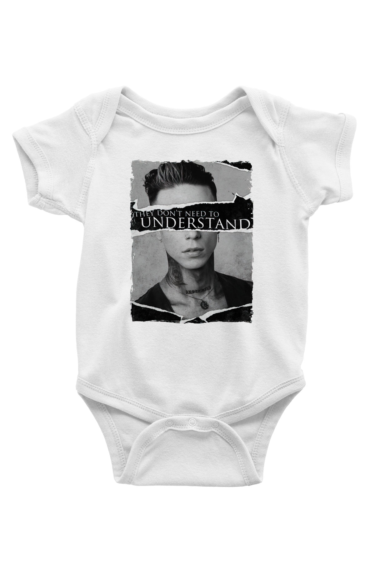 Black Veil Brides Beyaz Bebek Body - Zıbın