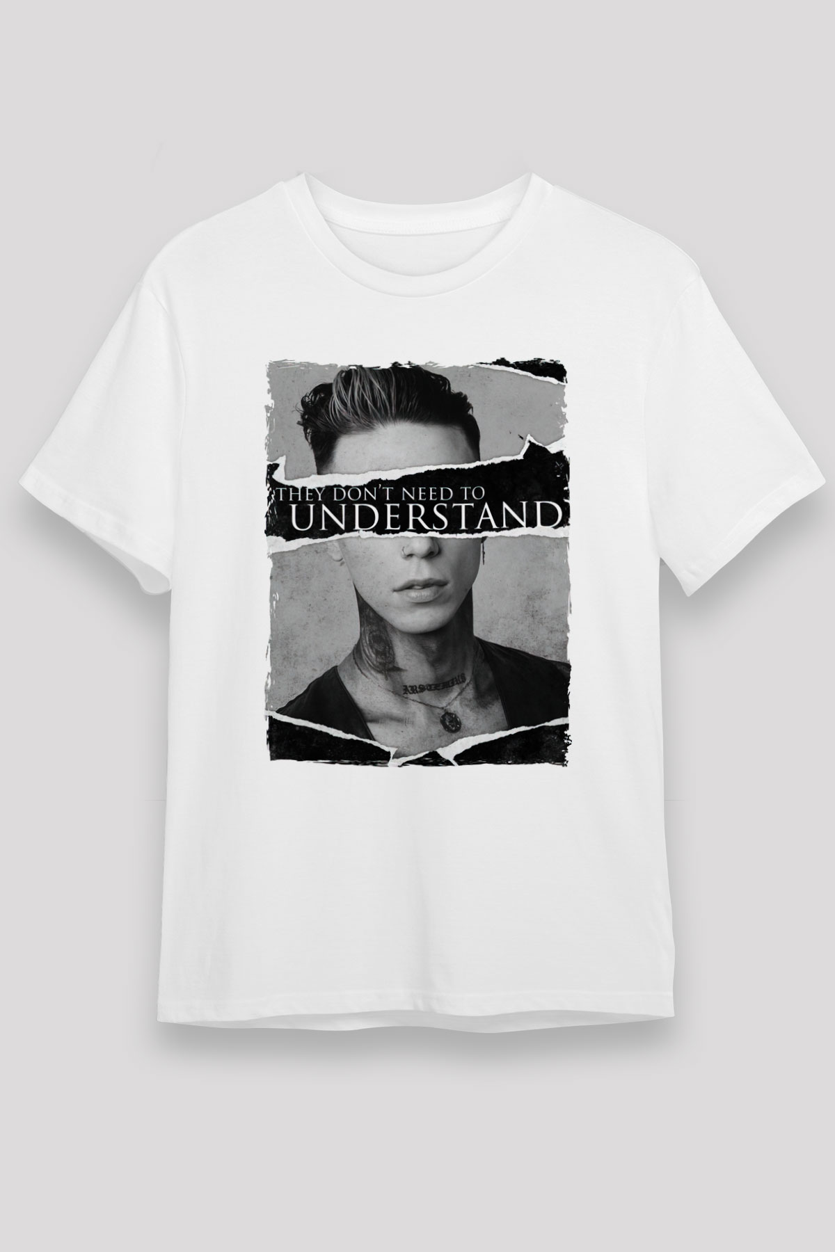 Black Veil Brides Beyaz Unisex Tişört T-Shirt - TişörtFabrikası