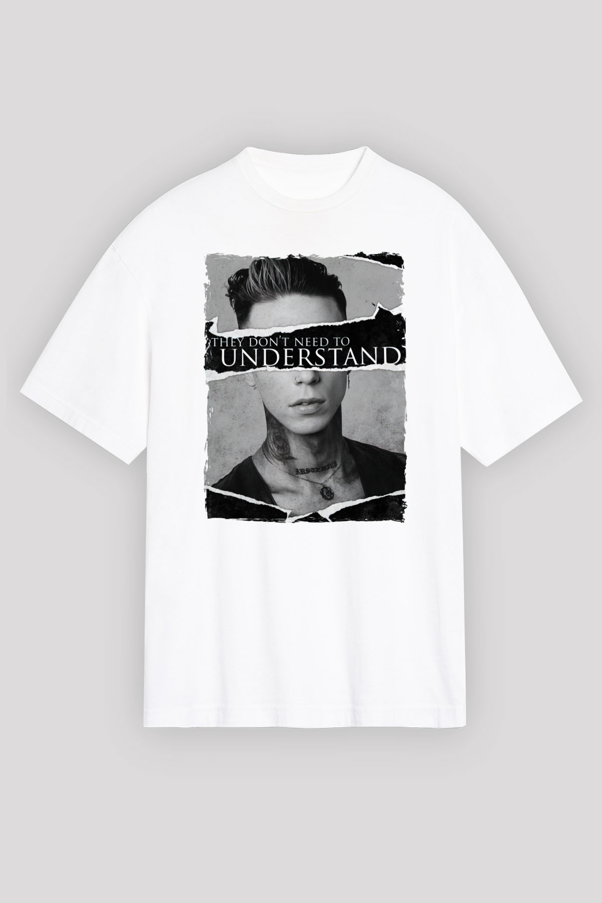 Black Veil Brides Beyaz Unisex Tişört T-Shirt - TişörtFabrikası