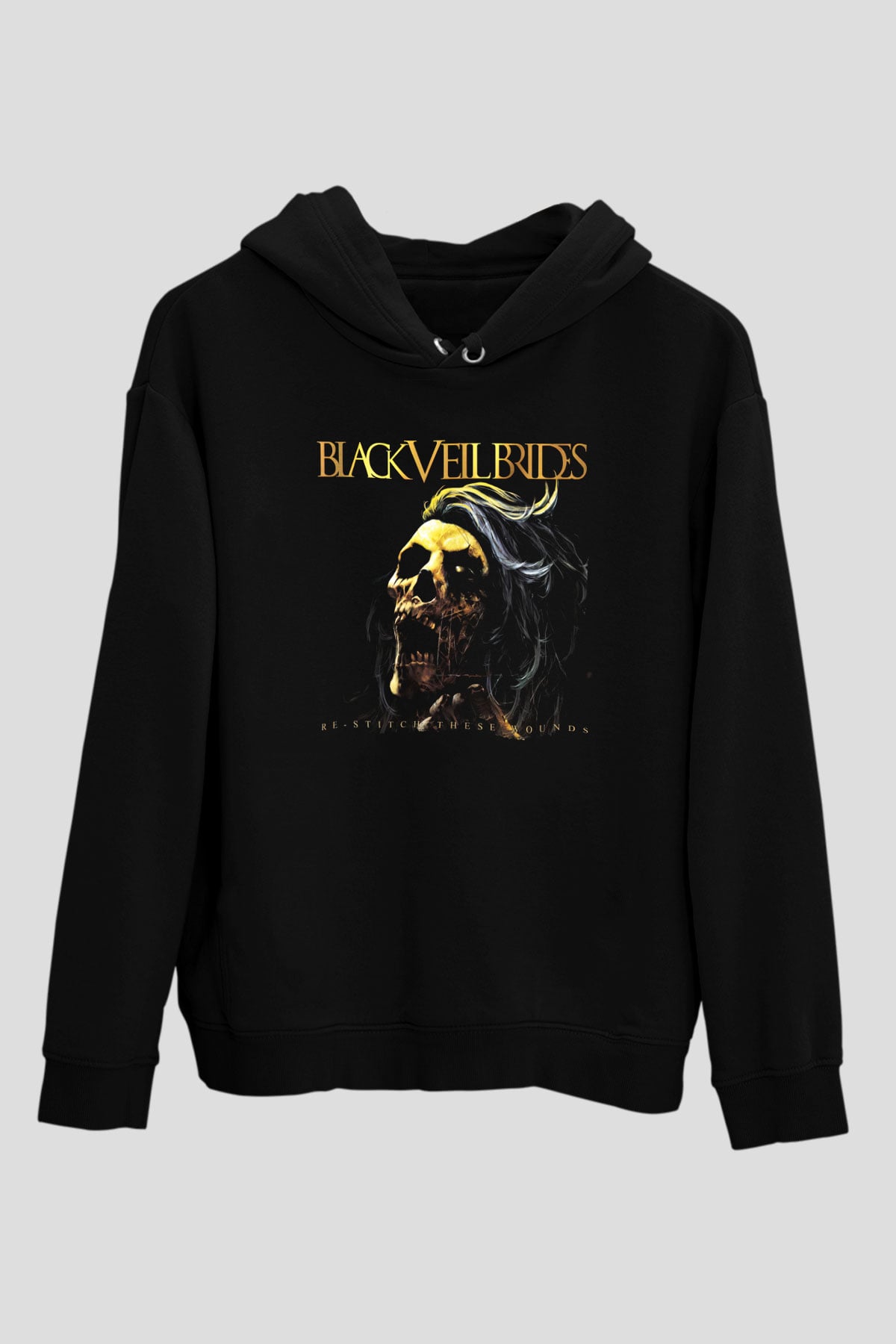 Black Veil Brides Siyah Unisex Kapüşonlu Sweatshirt