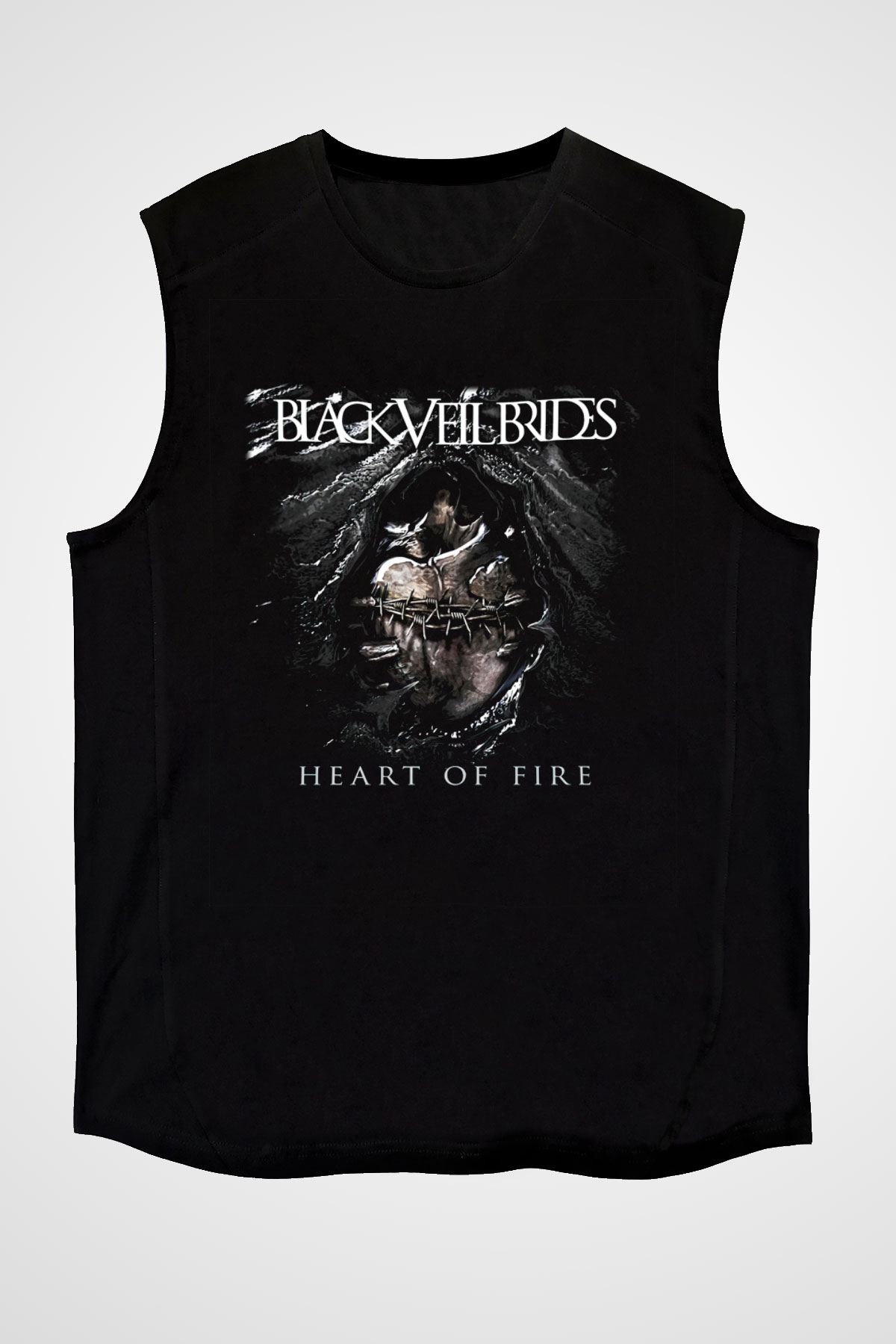Black Veil Brides Siyah Unisex Kolsuz Tişört
