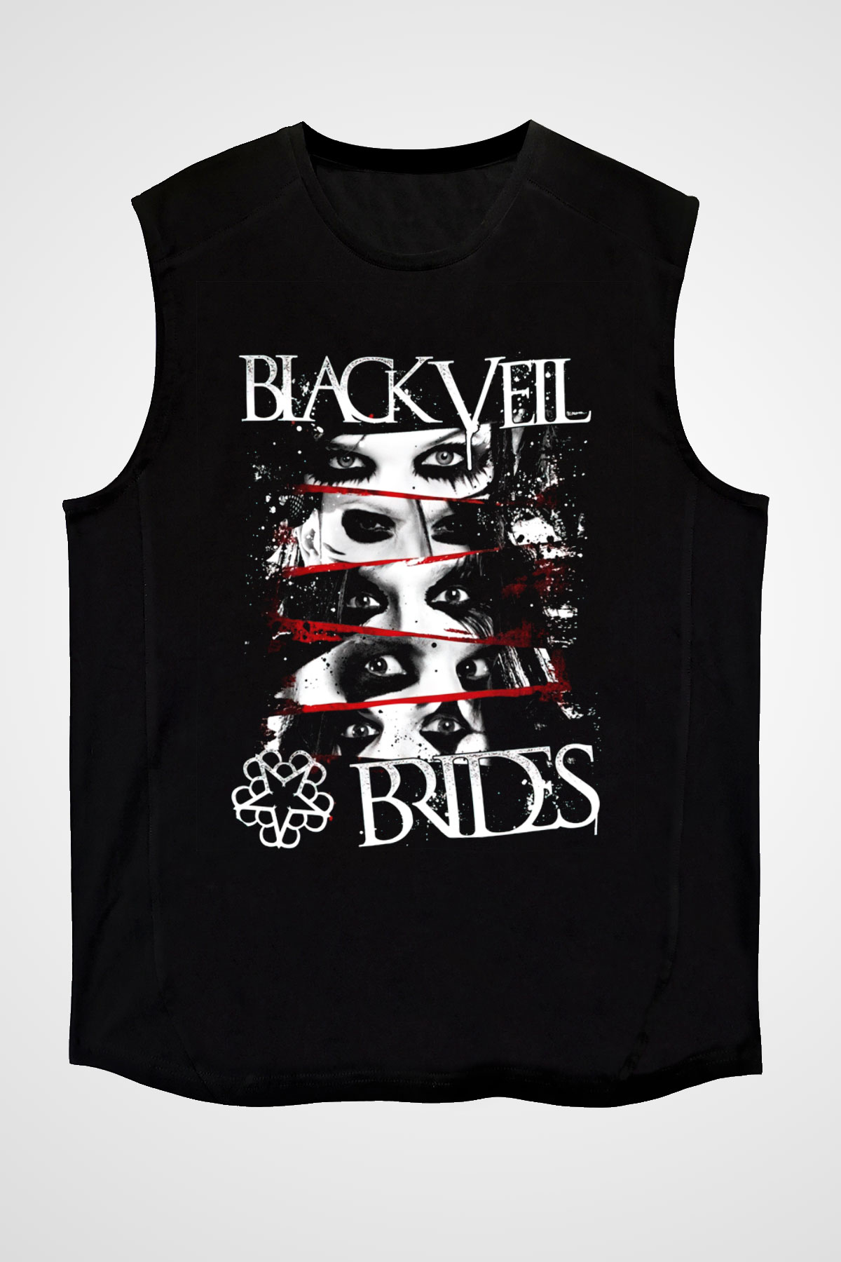 Black Veil Brides Siyah Unisex Kolsuz Tişört