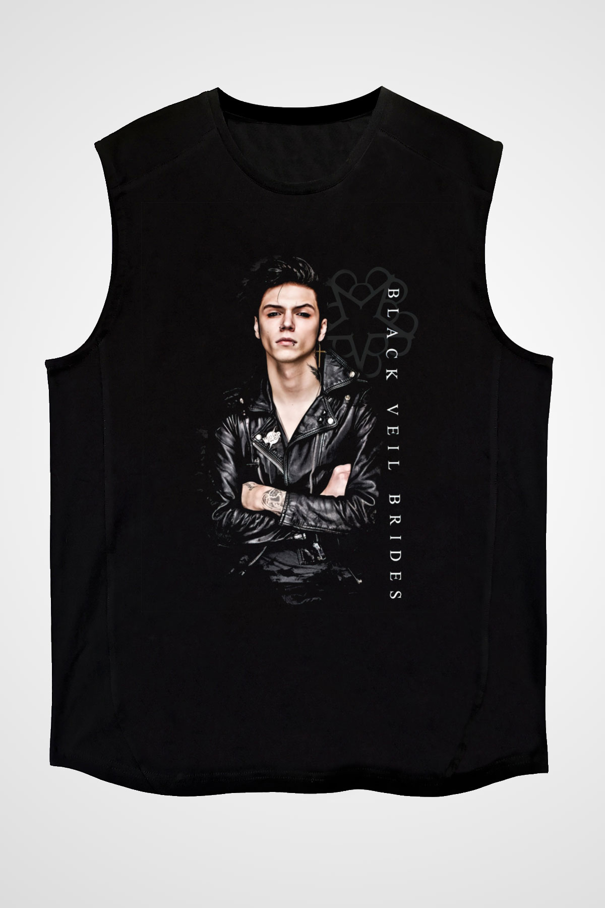 Black Veil Brides Siyah Unisex Kolsuz Tişört