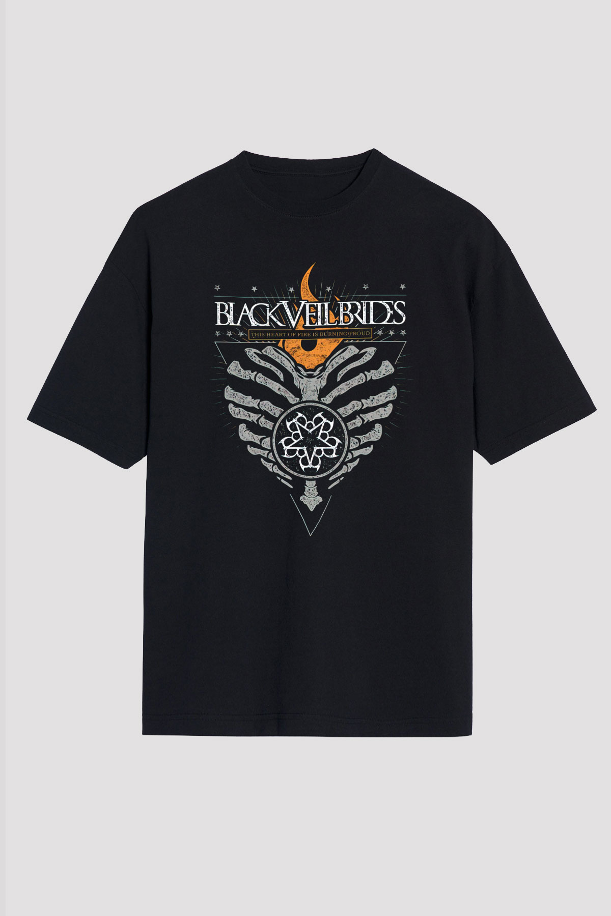 Black Veil Brides Siyah Unisex Oversize Tişört T-Shirt
