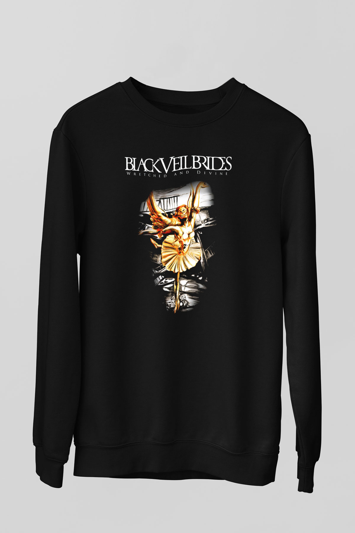Black Veil Brides Siyah Unisex Sweatshirt